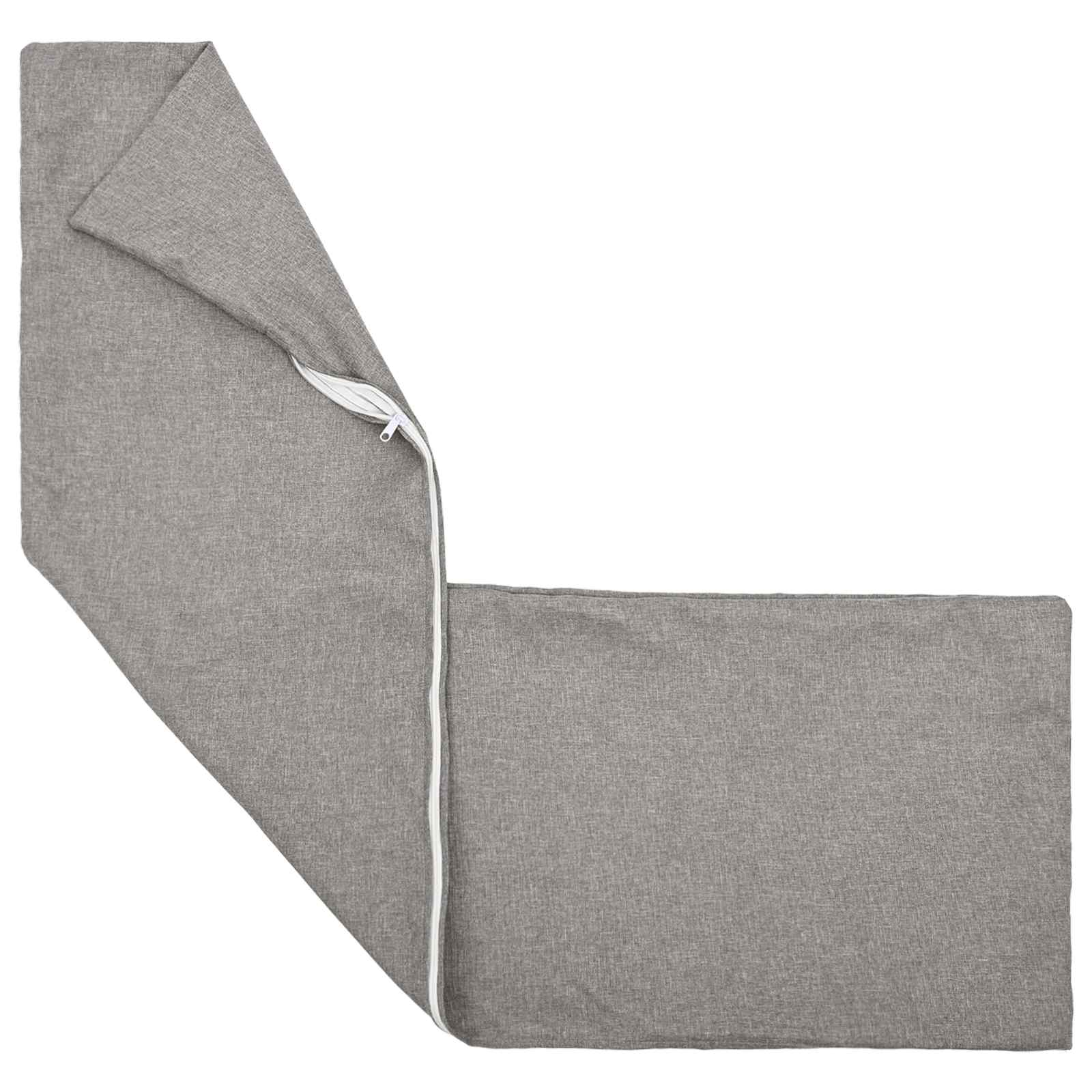 Throw Pillow 2 pcs HEERLEN Cloud Grey 40 x 145 cm Fabric