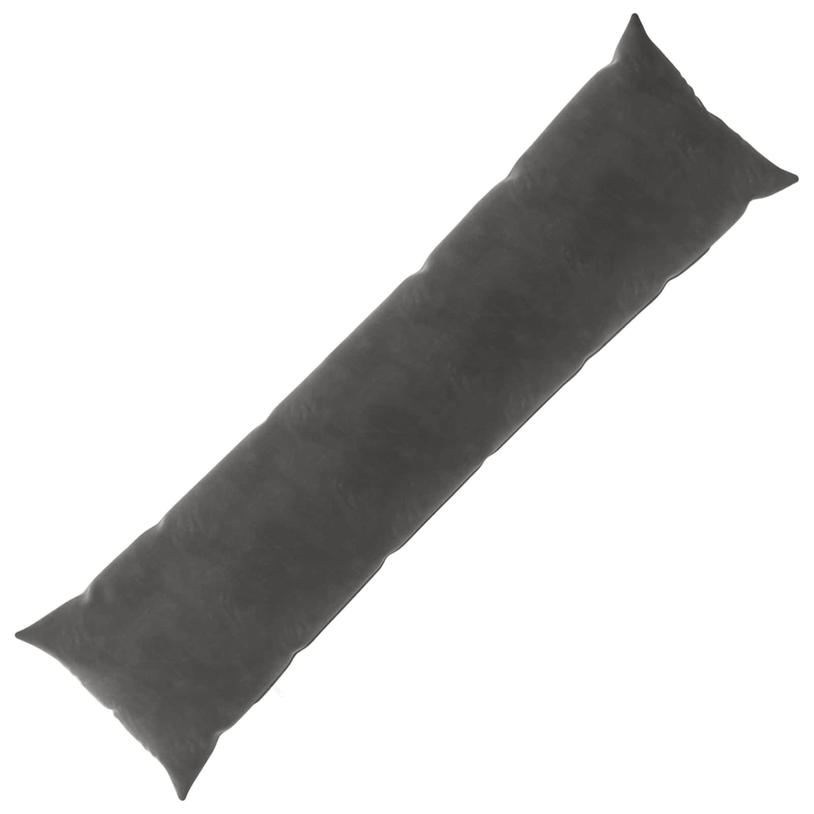 Cushion with Pillow HEERLEN Dark Grey 40 x 145 cm Velvet