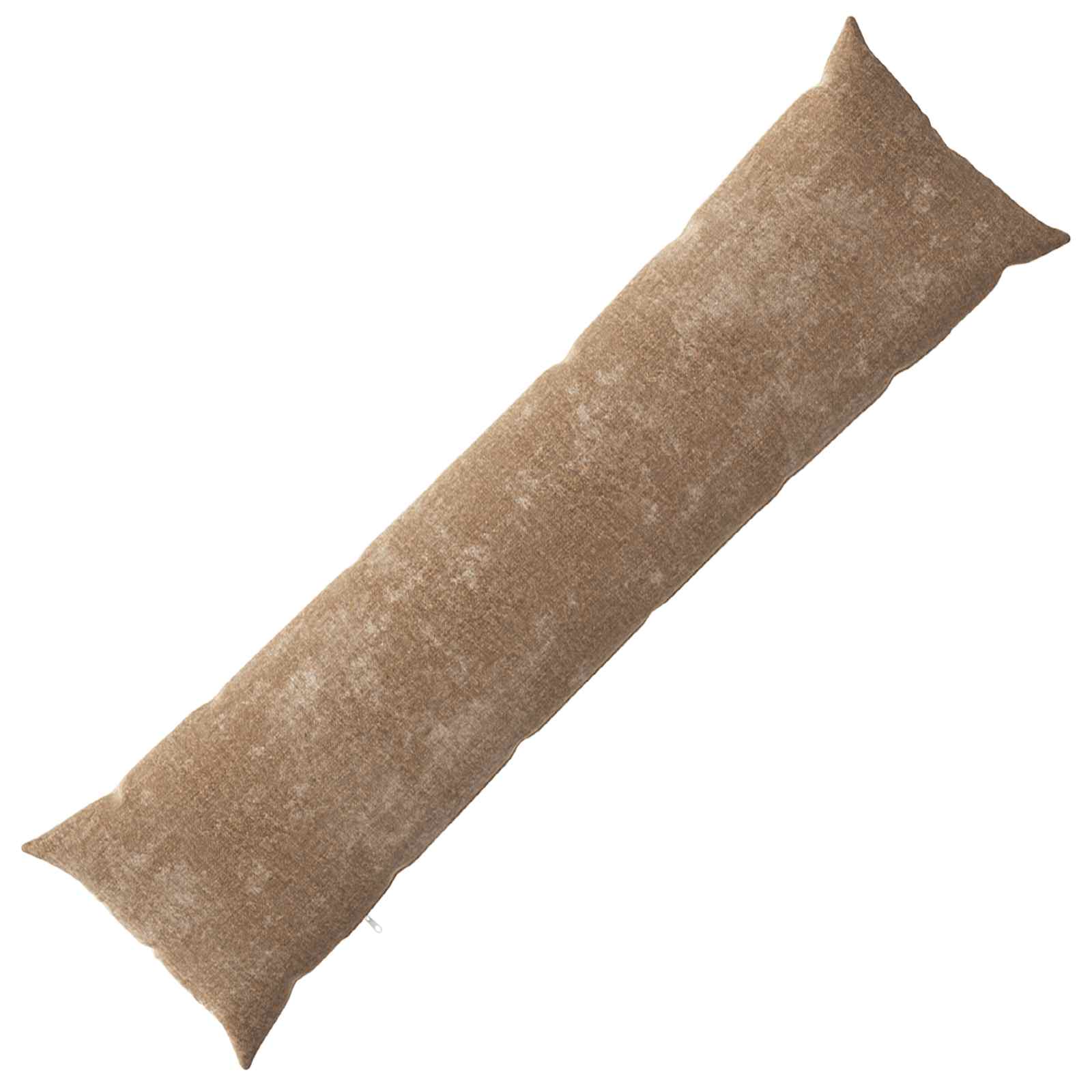 Cushion HEERLEN Brown 40 x 145 cm Chenille Fabric