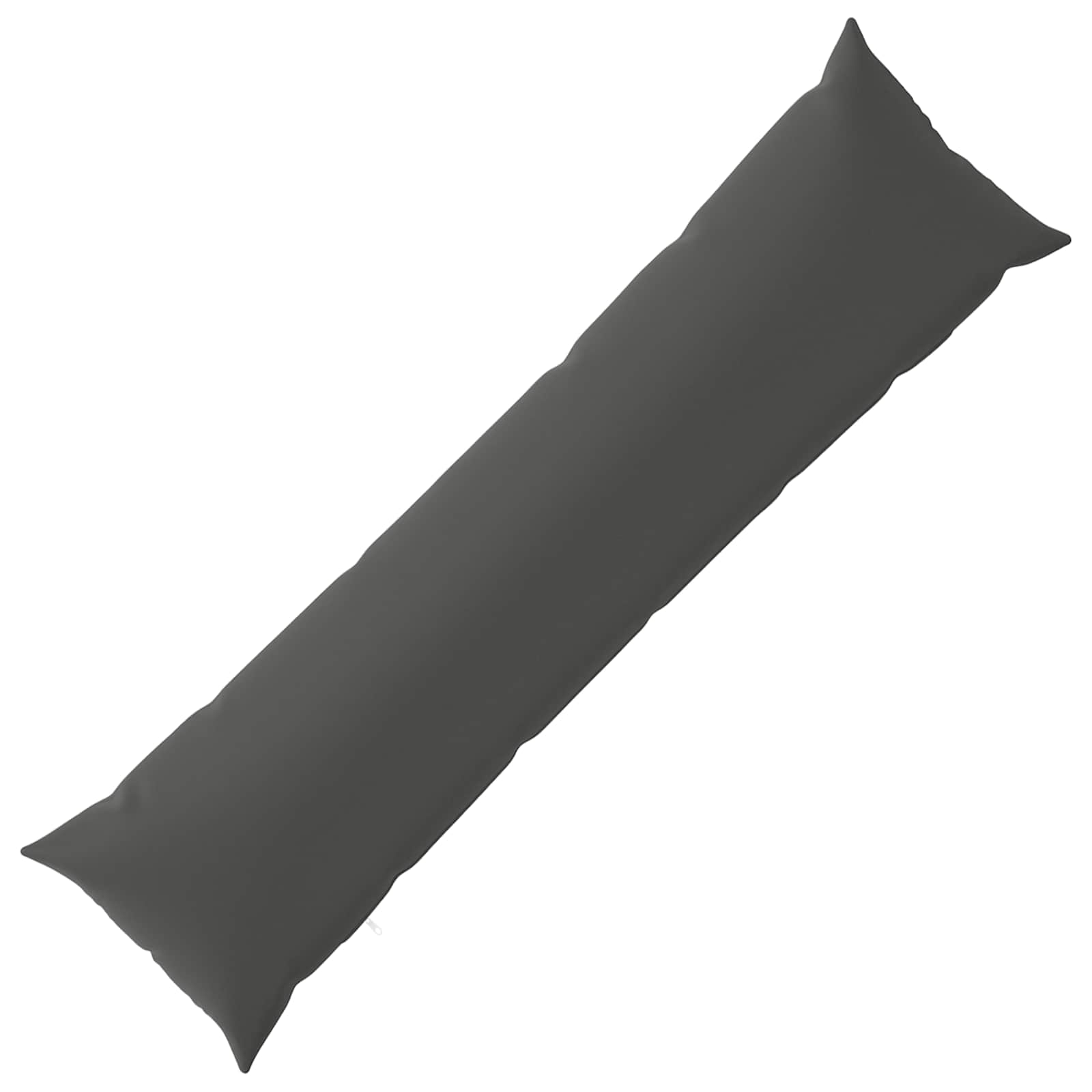 Cushion with Pillow HEERLEN Anthracite 40 x 145 cm Polyester