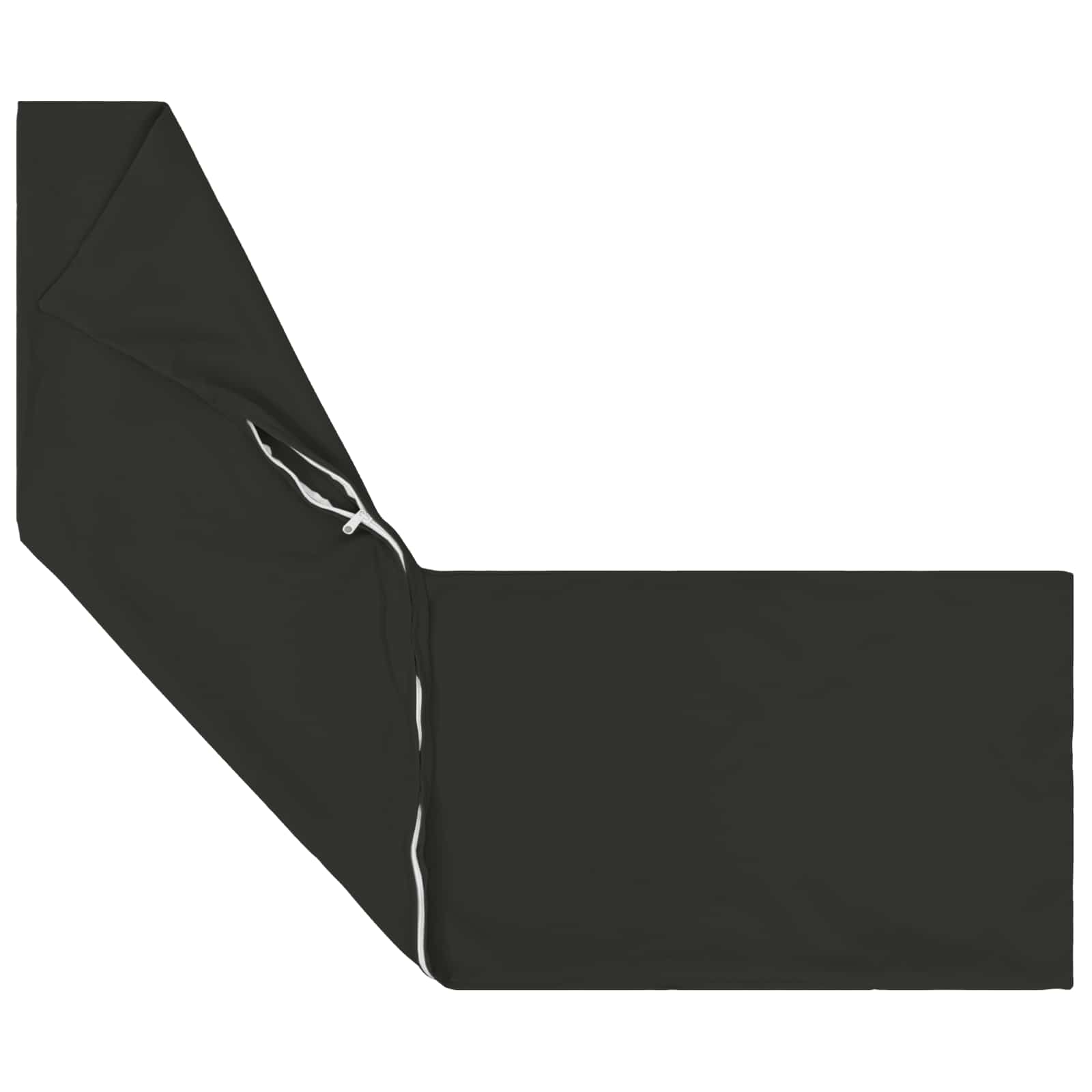 Cushion with Pillow HEERLEN Black 40 x 145 cm Polyester