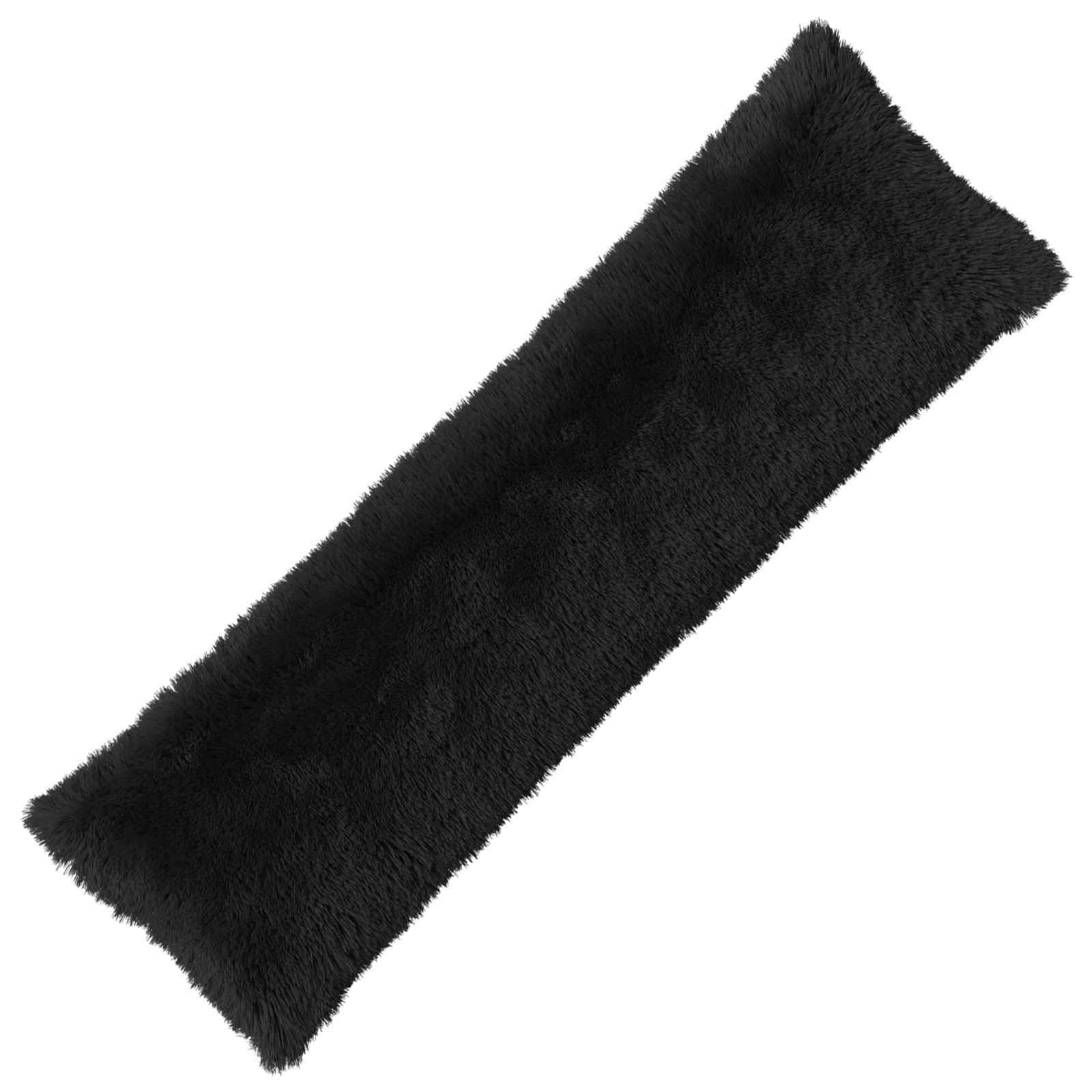 Cushion with Pillow HEERLEN 2 pcs Black PV Fleece
