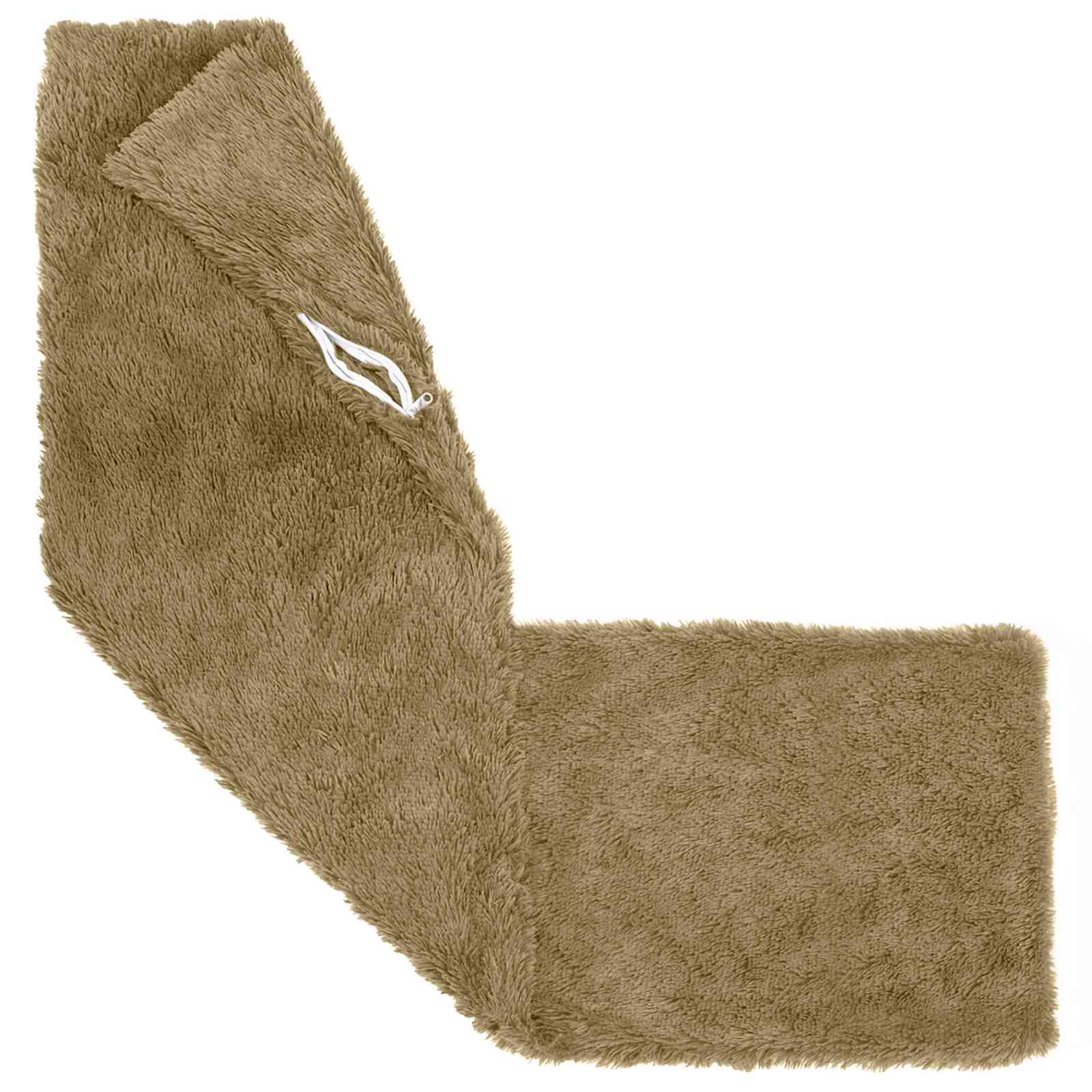 Cushion with Pillow HEERLEN Light Grey 40 x 145 cm PV Fleece