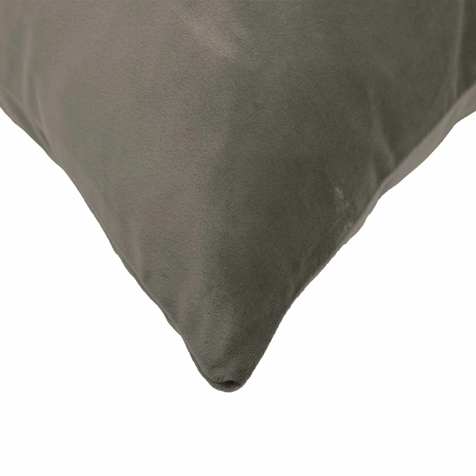 Cushion with Pillow HEERLEN 6 pcs Light Grey Velvet