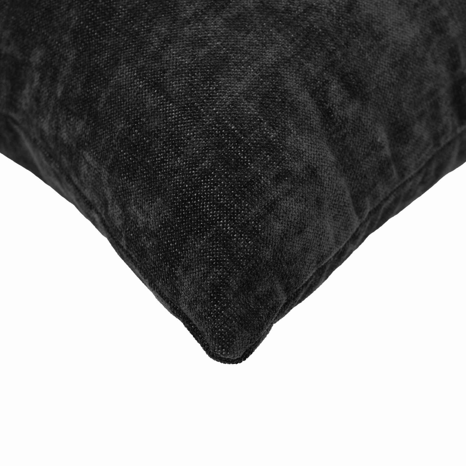 Cushion 6 pcs HEERLEN Anthracite 45 x 45 cm Chenille Fabric