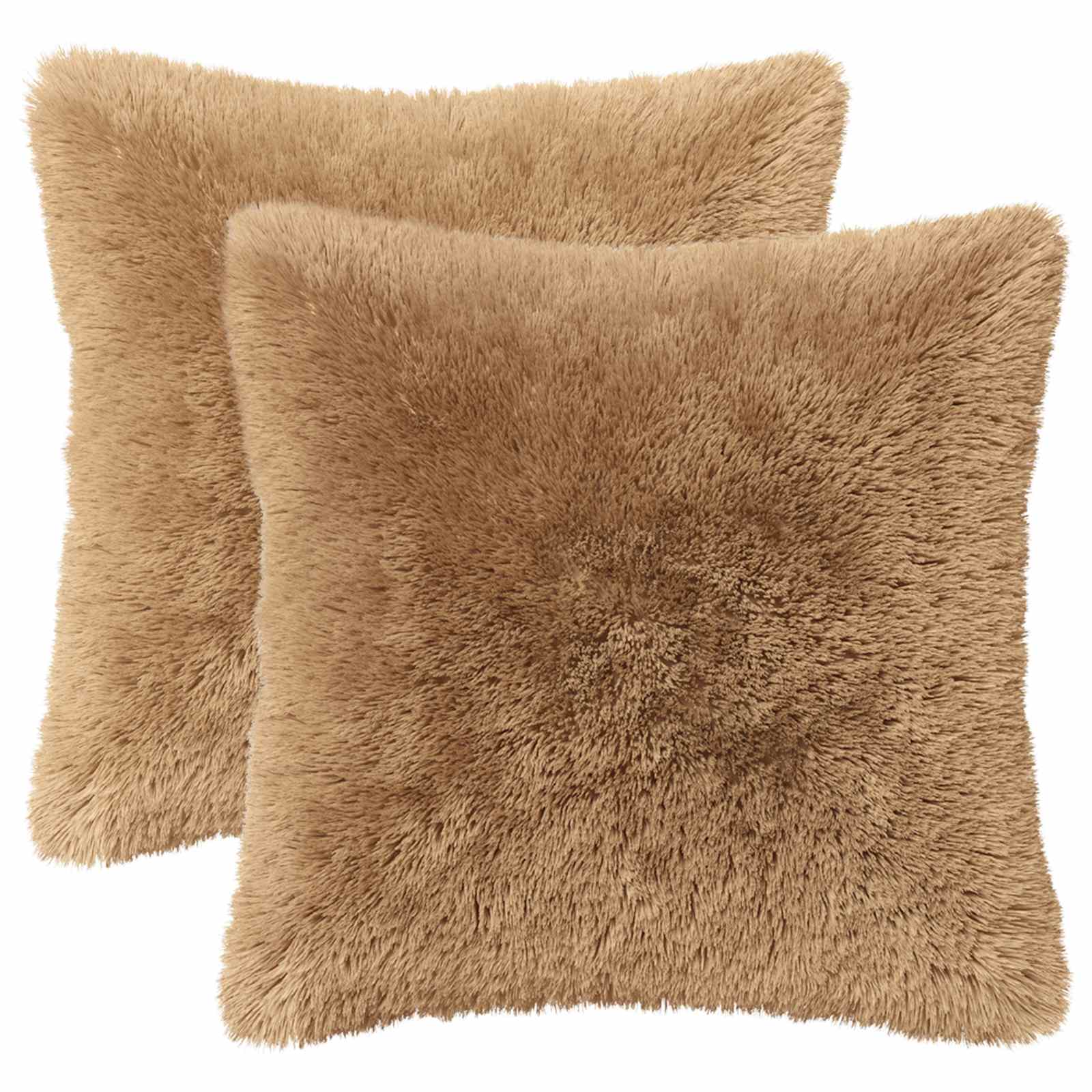 Cushion with Pillow HEERLEN 6 pcs Taupe PV Fleece