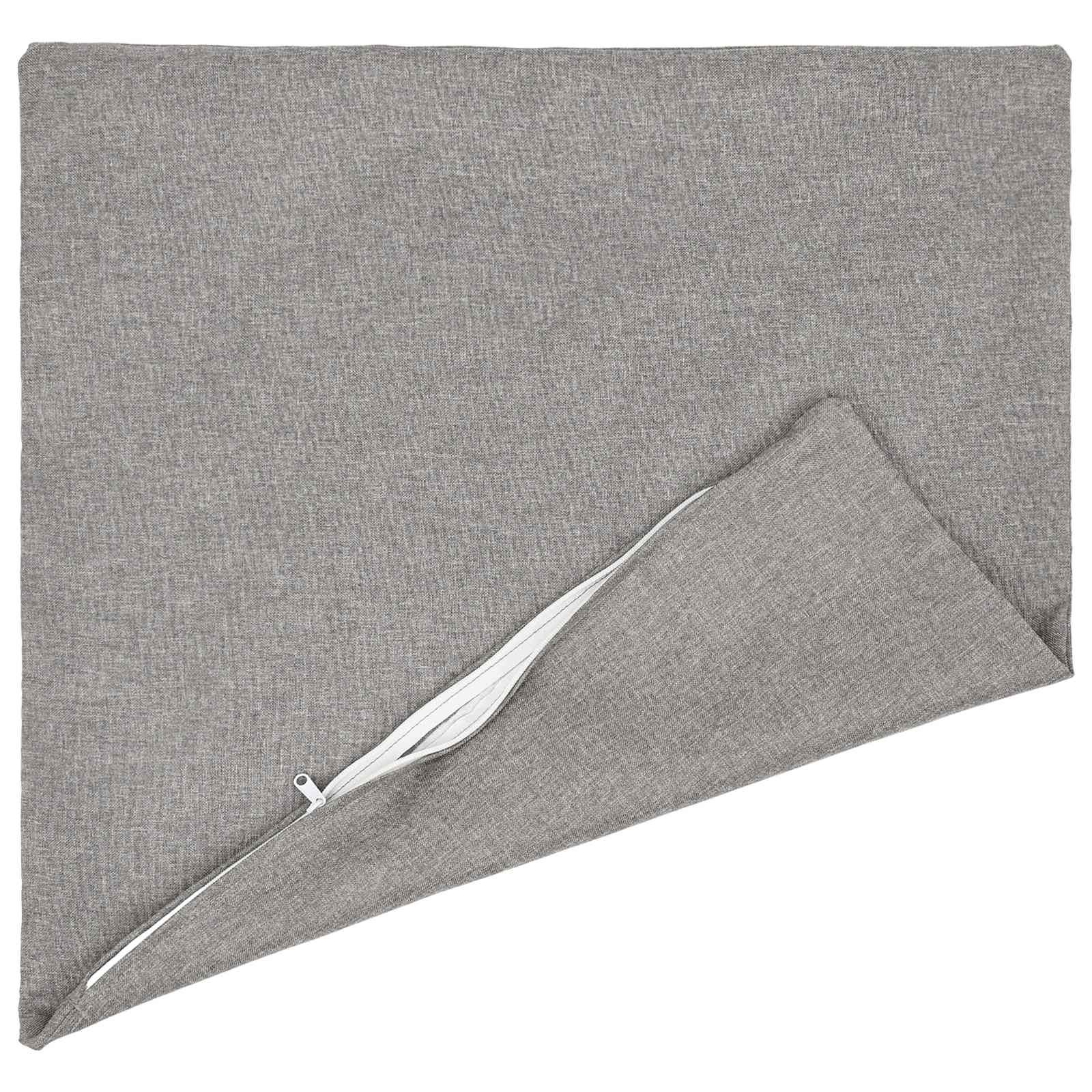 Throw Pillow 2 pcs HEERLEN Cloud Grey 55 x 55 cm Fabric