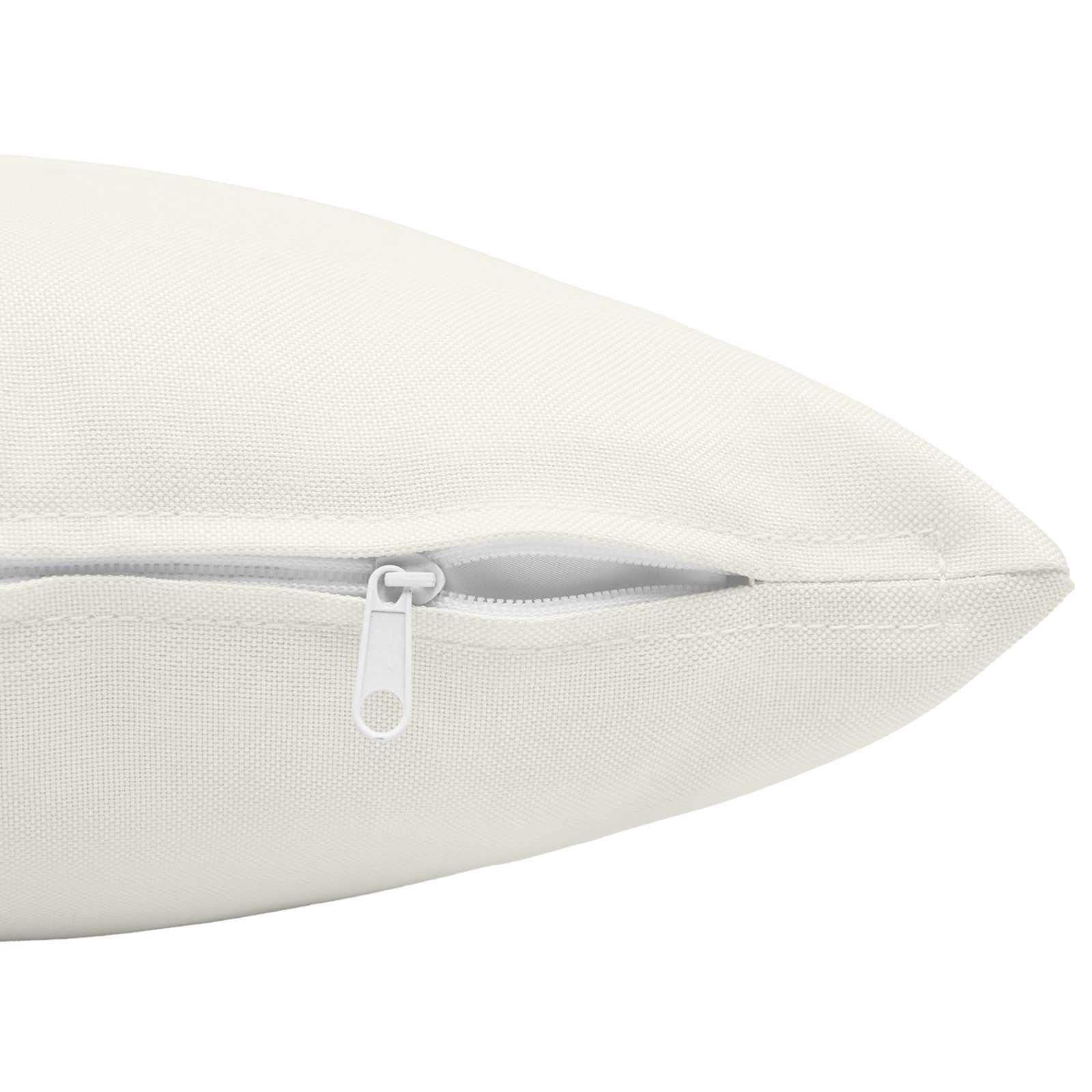 Cushion with Pillow HEERLEN 2 pcs White Fabric