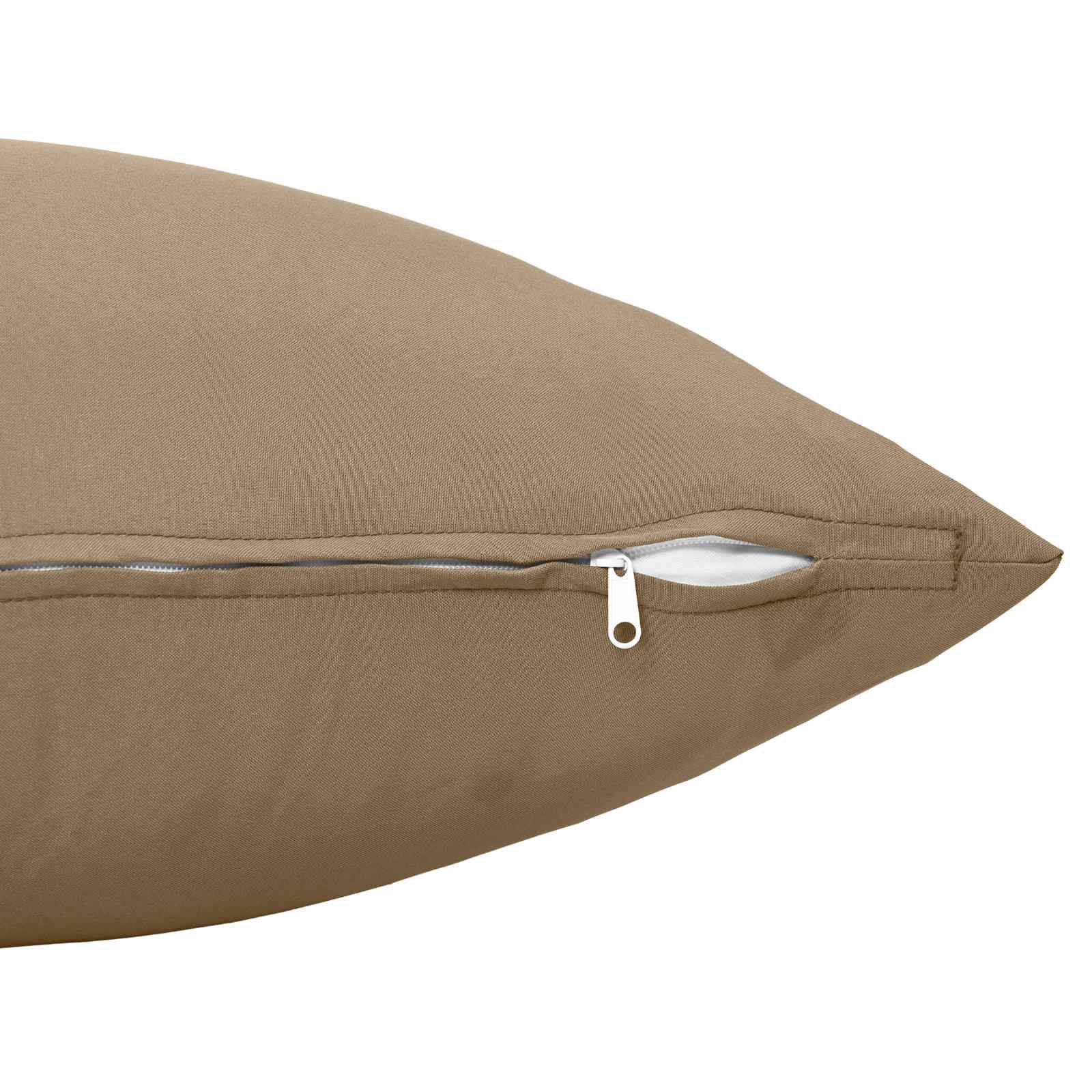 Cushion with Pillow HEERLEN 2 pcs Taupe Polyester