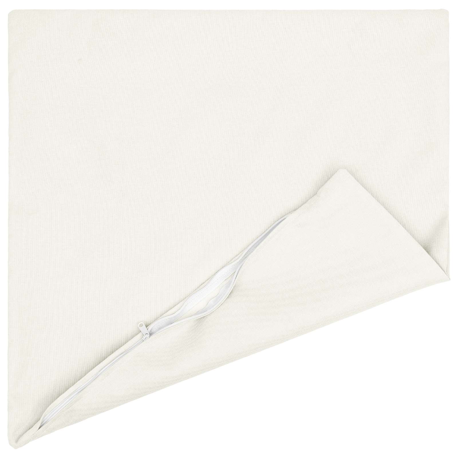 Throw Pillow 2 pcs HEERLEN White 60 x 60 cm Fabric