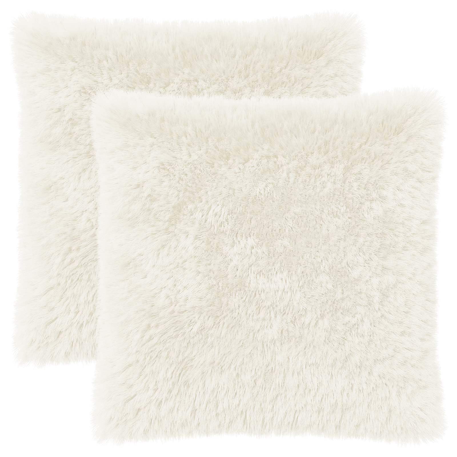 Cushion with Pillow HEERLEN 2 pcs White PV Fleece