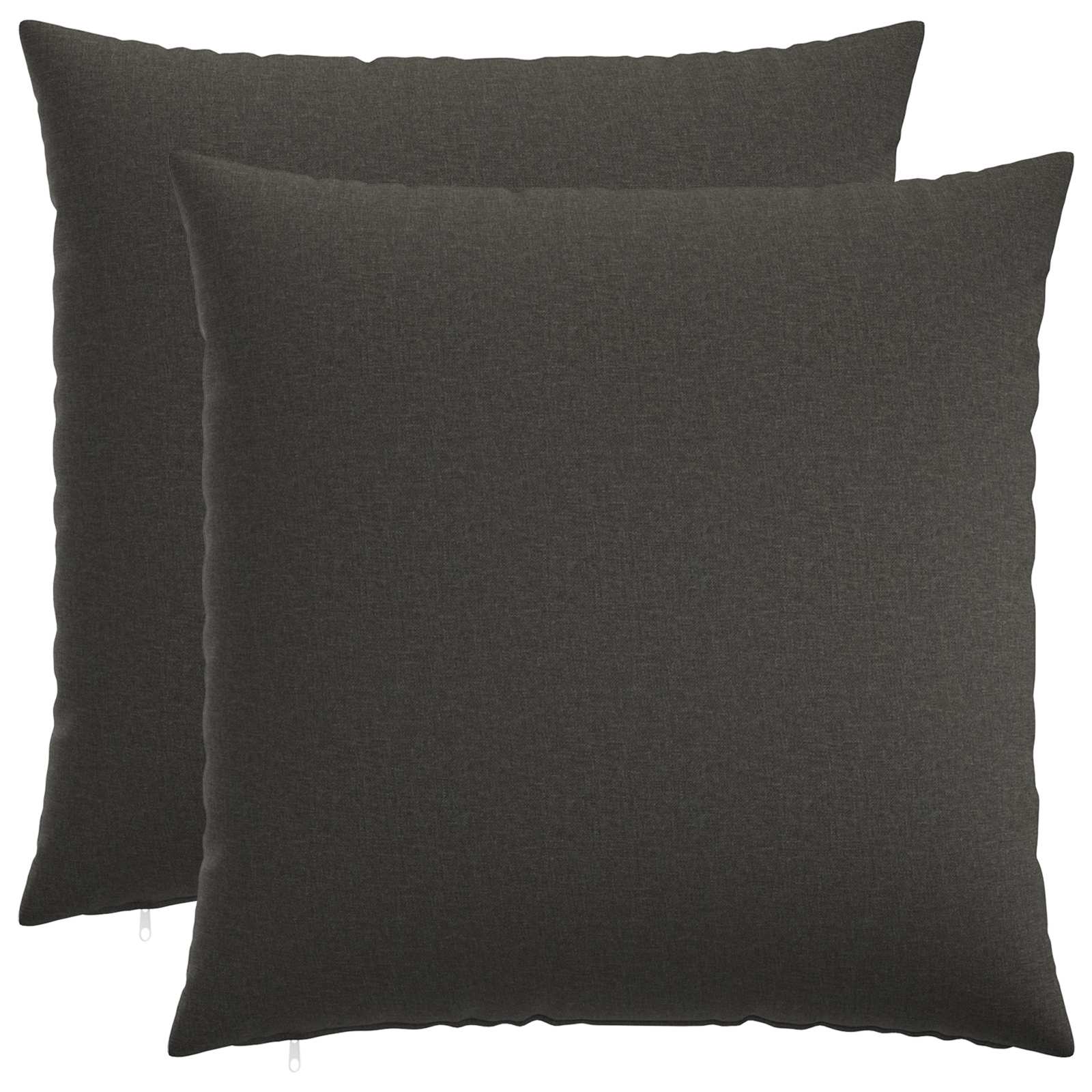 Throw Pillow 2 pcs HEERLEN Dark Grey 65 x 65 cm Fabric