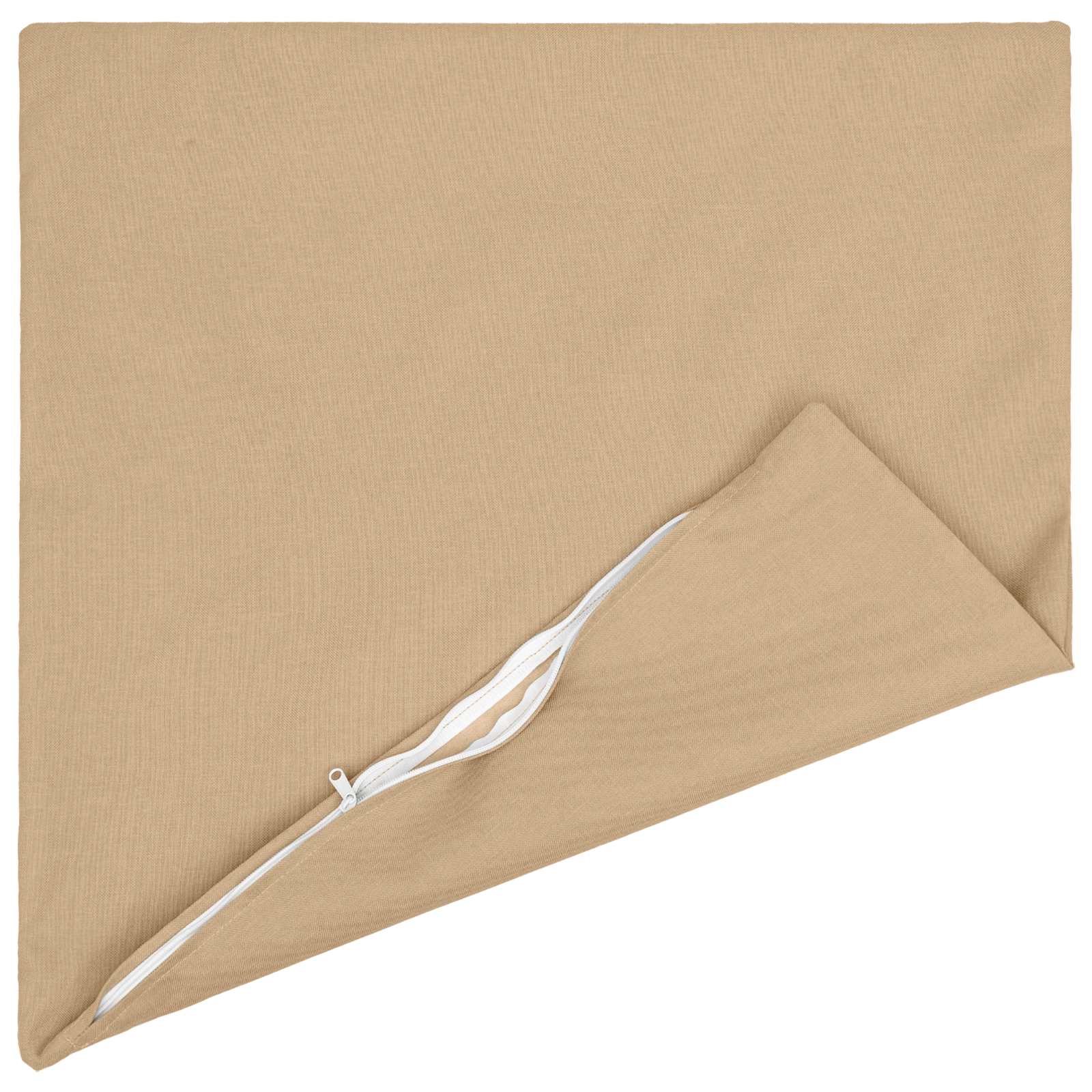 Throw Pillow 2 pcs HEERLEN Cream 65 x 65 cm Fabric