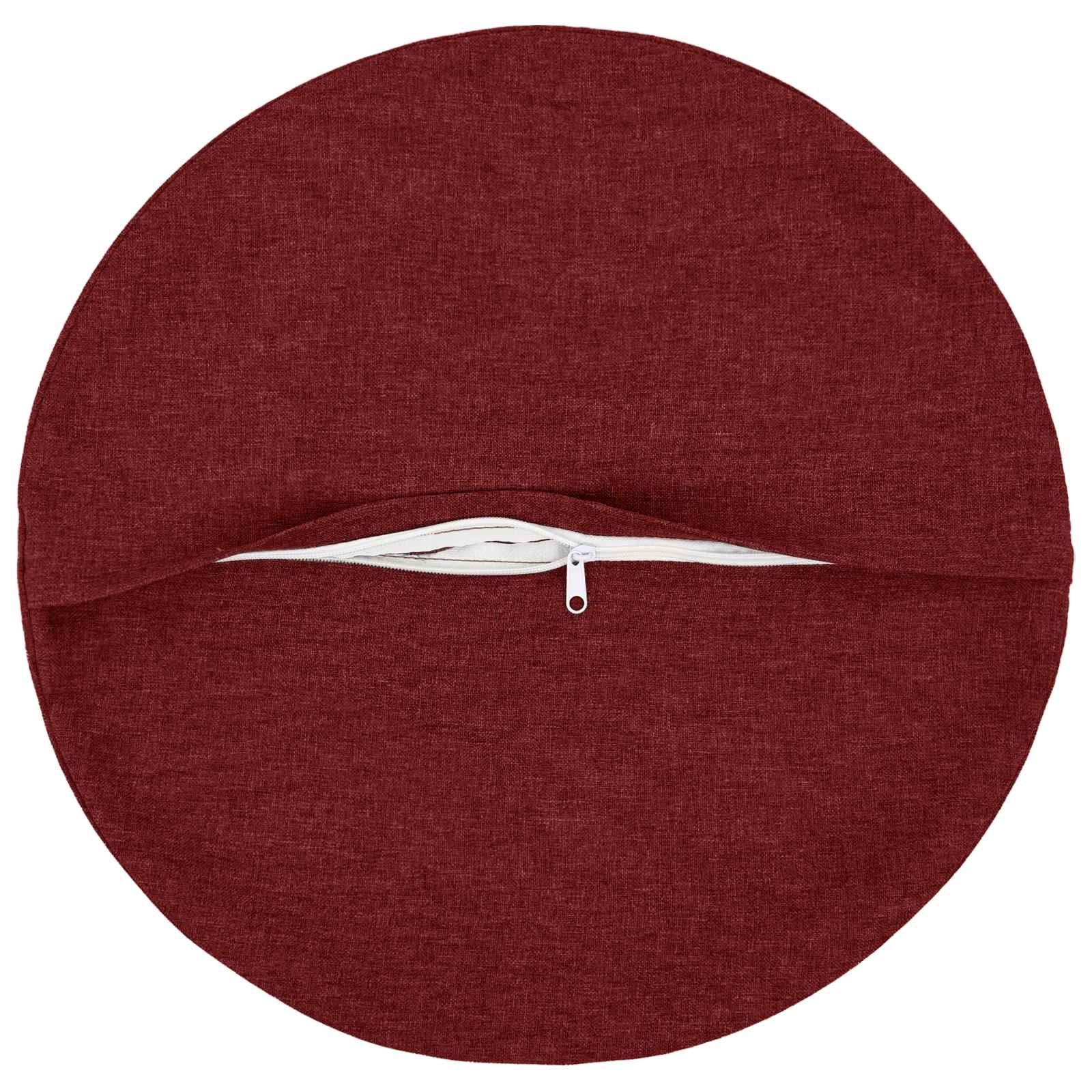 Throw Pillow 2 pcs HEERLEN Wine Red Ø 40 cm Fabric