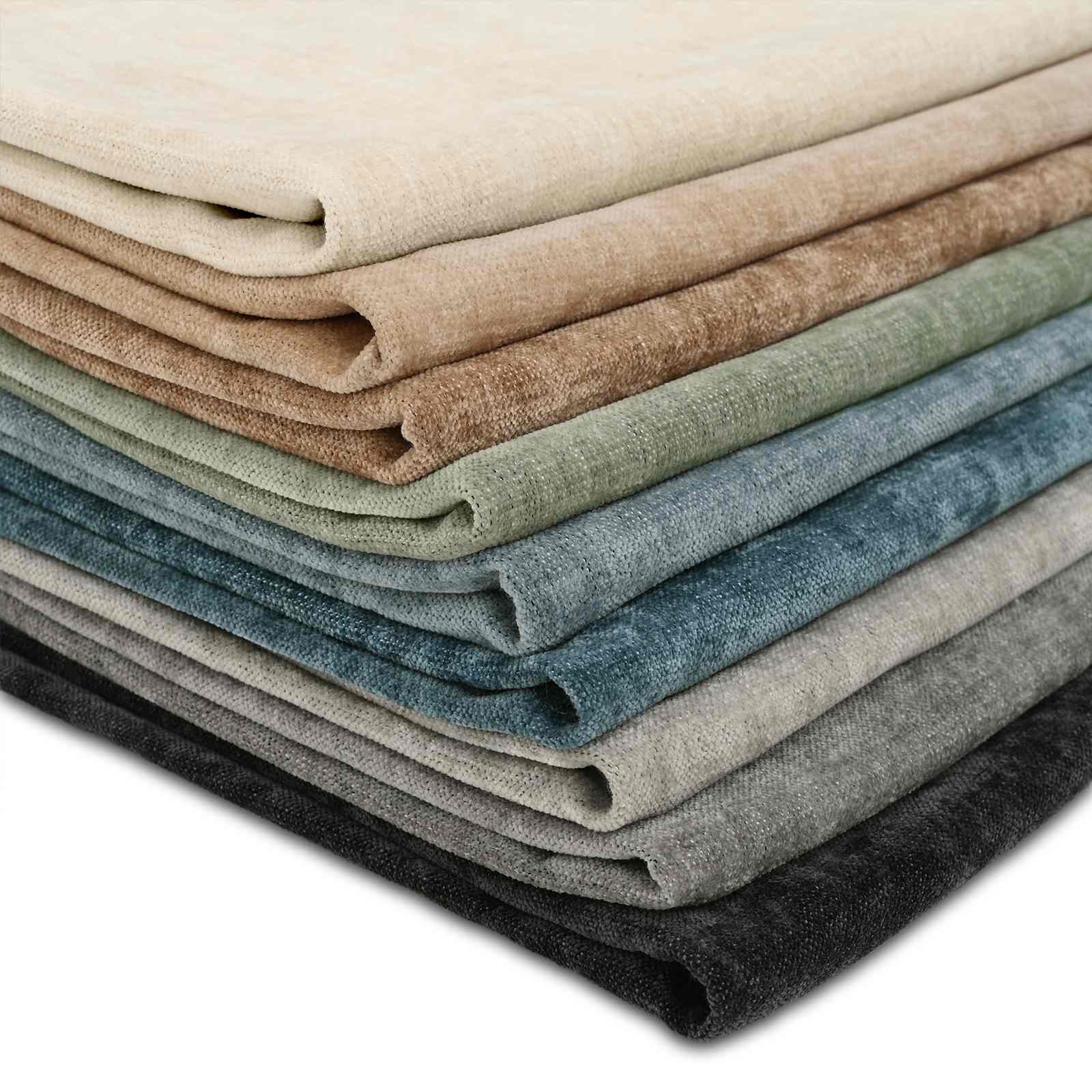 Cushion with Pillow HEERLEN 2 pcs Anthracite Chenille Fabric