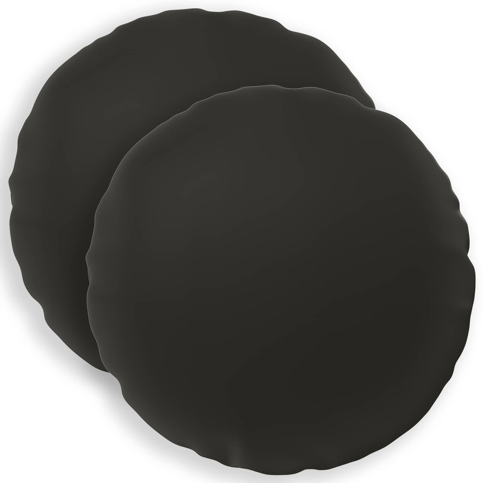 Cushion with Pillow HEERLEN 2 pcs Black Polyester