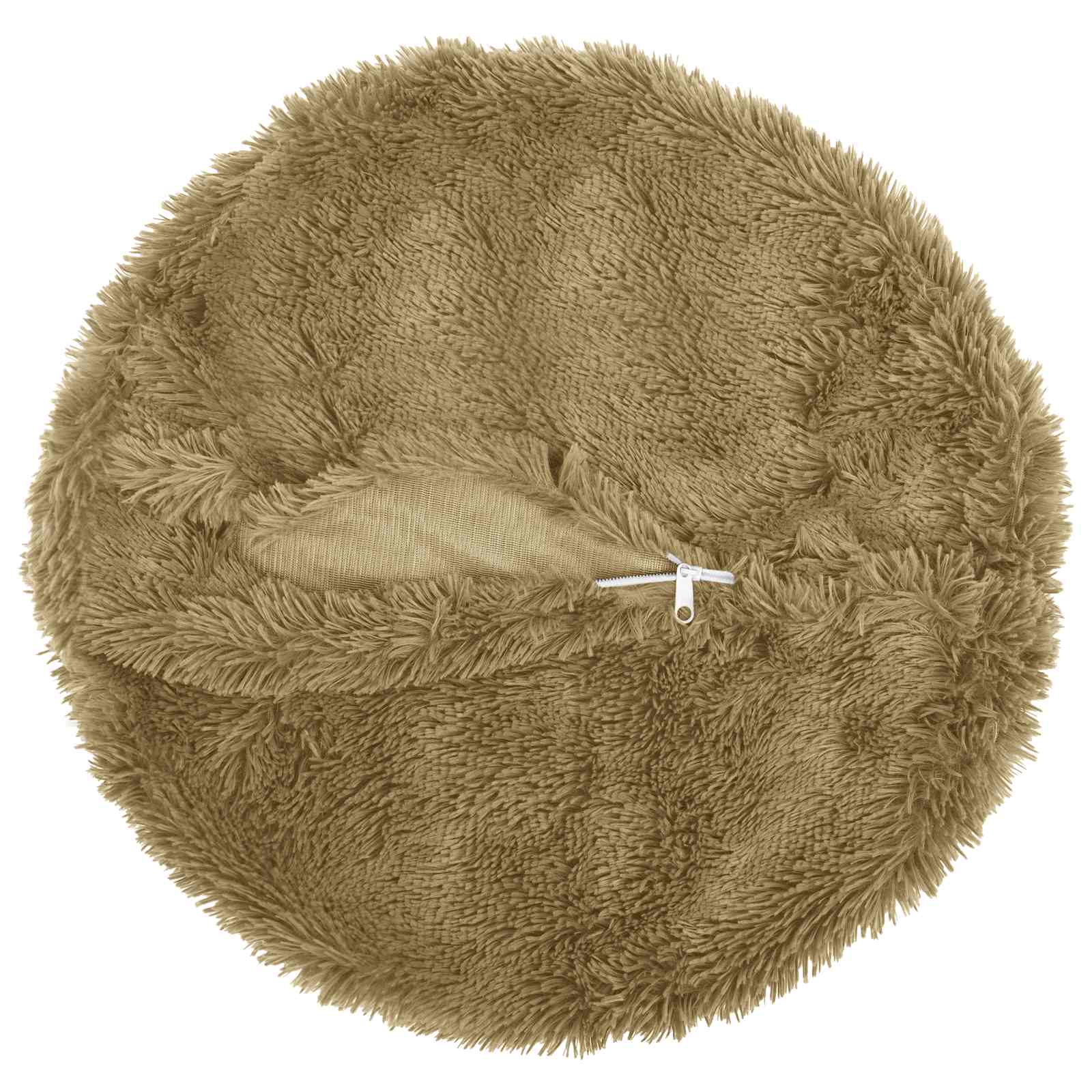 Cushion with Pillow HEERLEN 6 pcs Light Grey PV Fleece