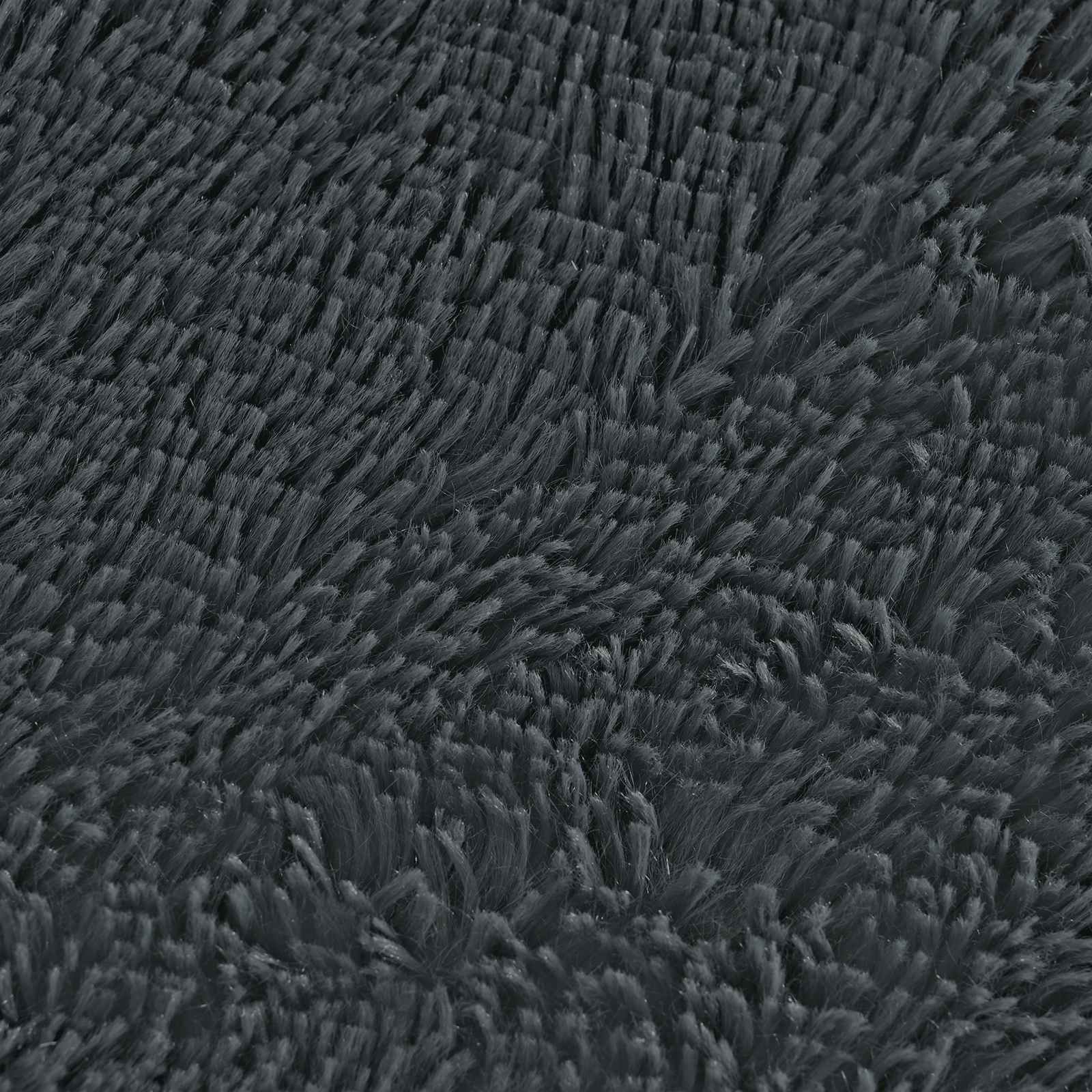 Cushion with Pillow HEERLEN 6 pcs Anthracite PV Fleece