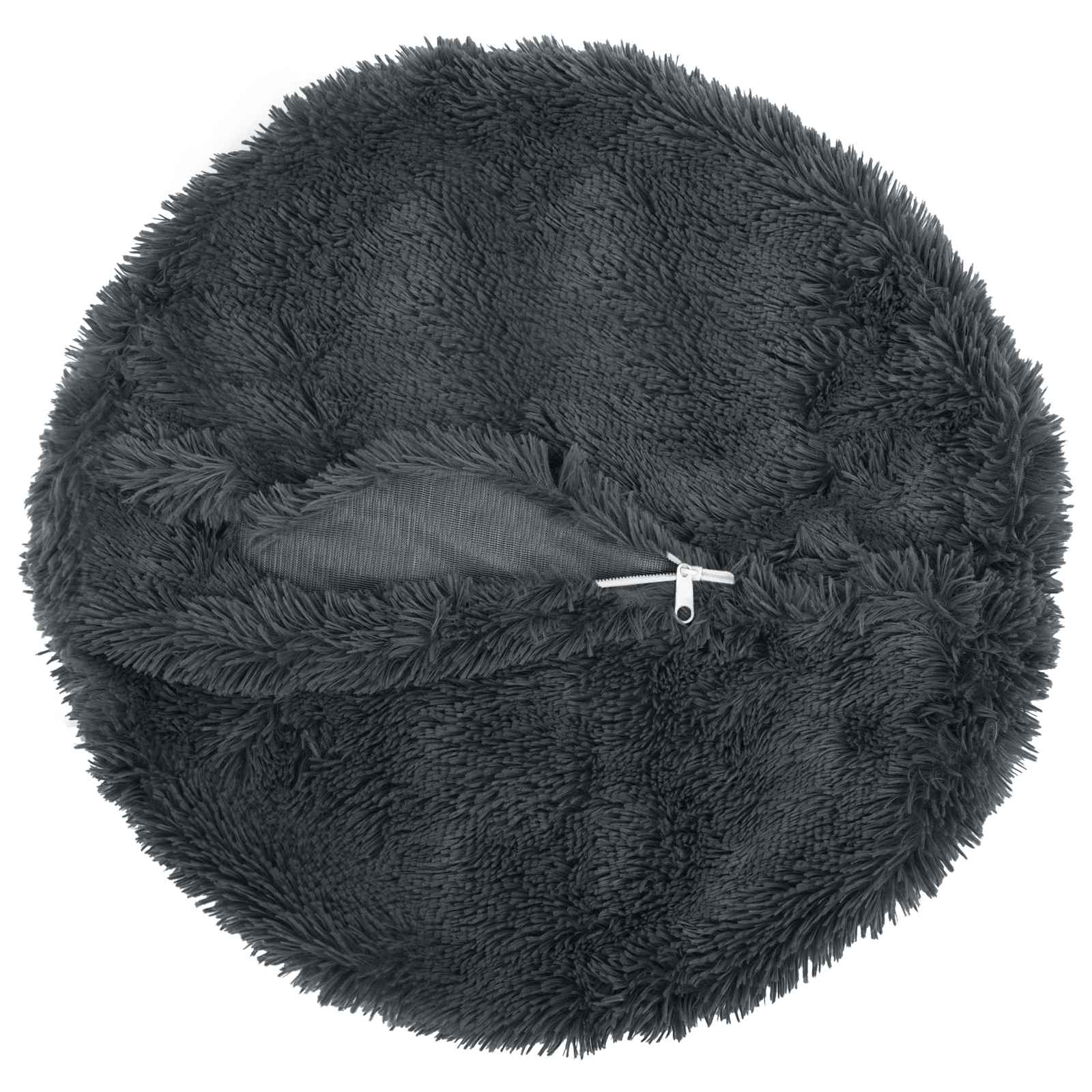Cushion with Pillow HEERLEN 2 pcs Anthracite PV Fleece