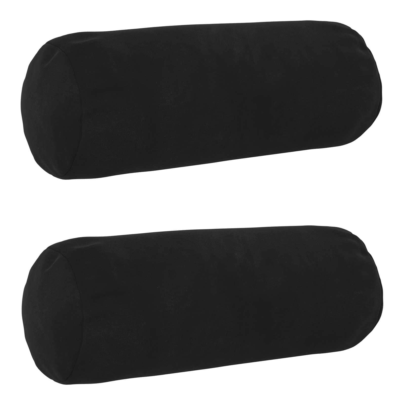 Cushion with Pillow HEERLEN 2 pcs Black Velvet