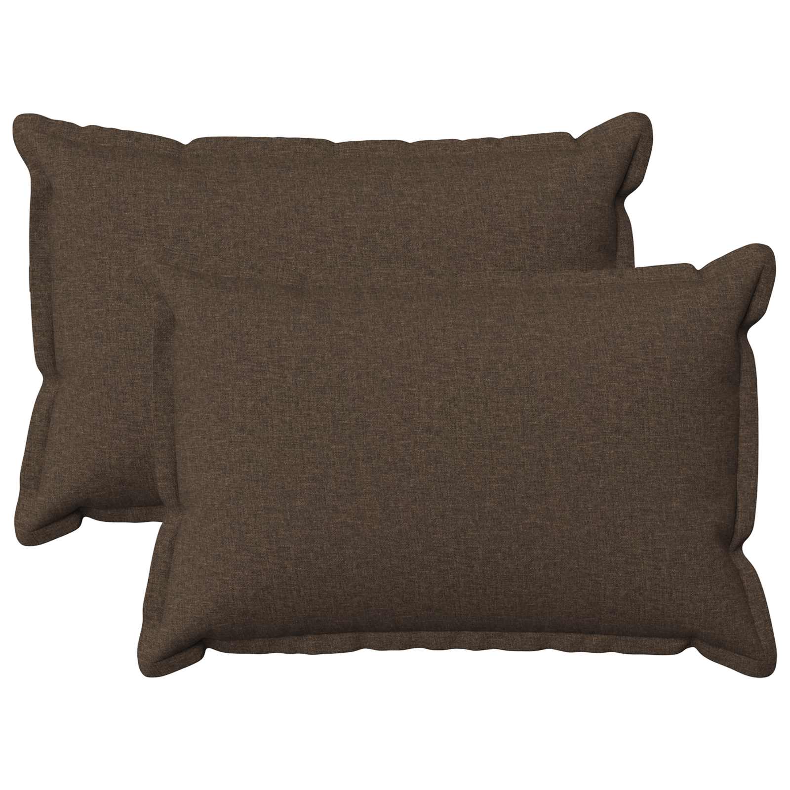 Cushion 2 pcs HOUTEN Taupe 30 x 50 cm Faux Linen
