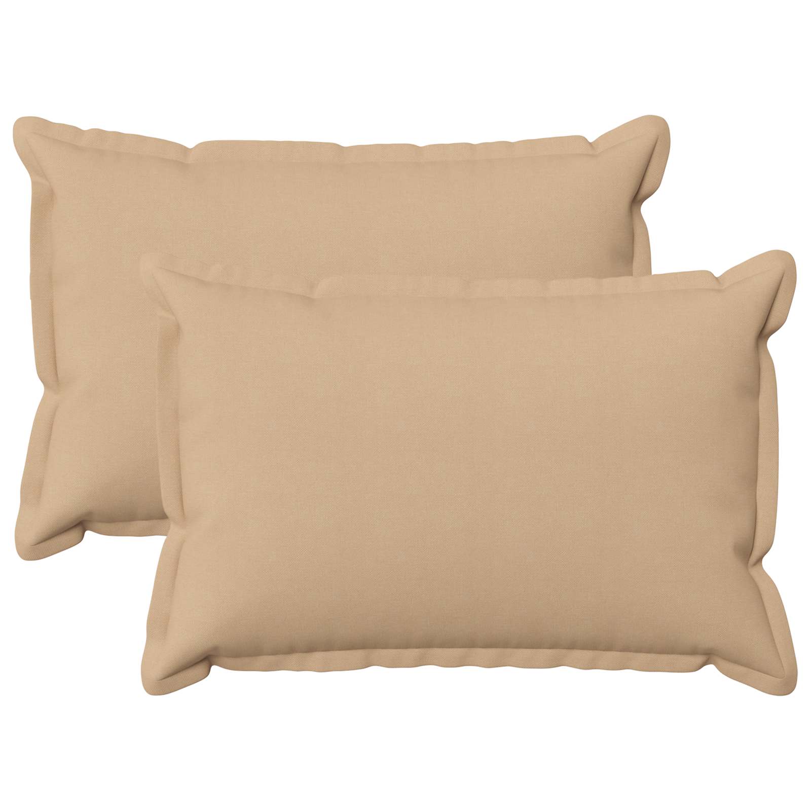 Cushion 2 pcs HOUTEN Cream 30 x 50 cm Faux Linen