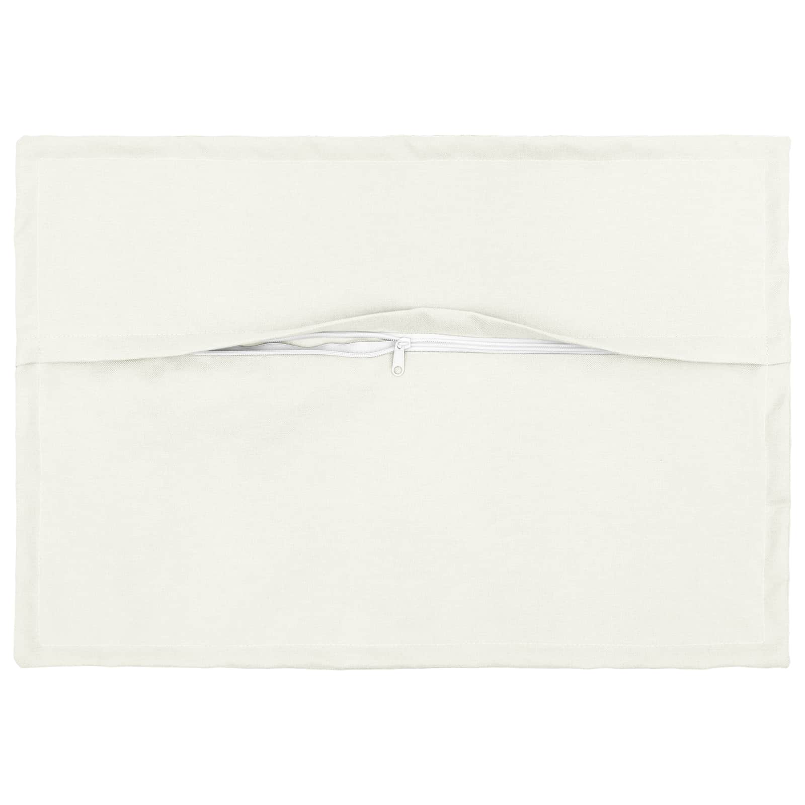 Cushion with Pillow HOUTEN 6 pcs White Faux Linen