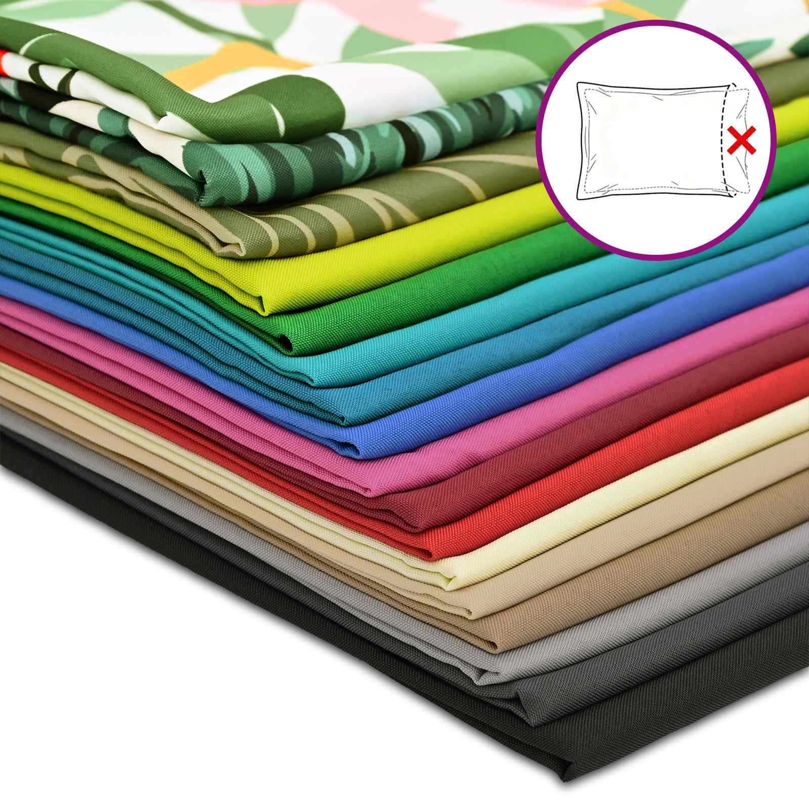 Cushion with Pillow HOUTEN 2 pcs Black Polyester