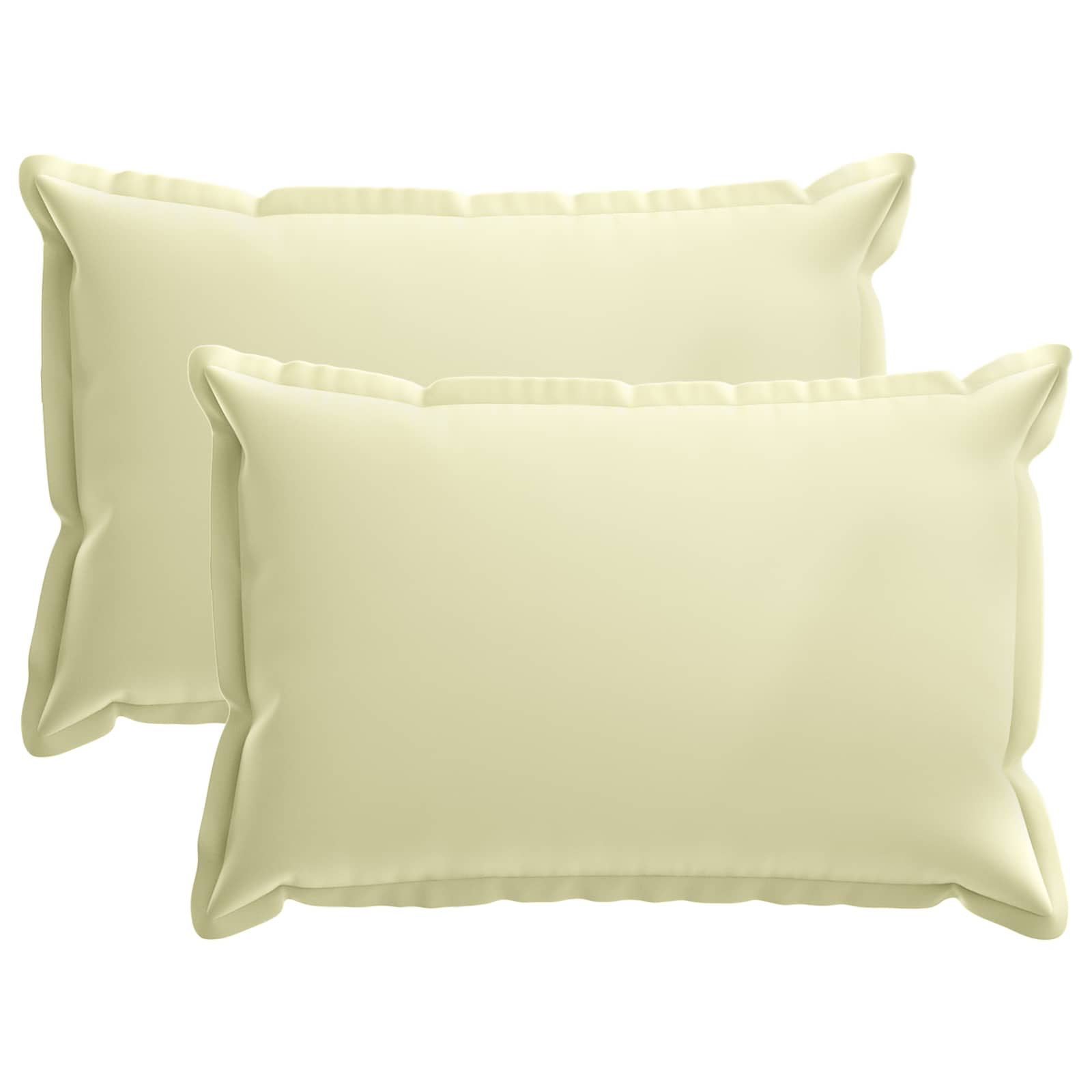 Cushion 2 pcs HOUTEN Cream 40 x 60 cm Polyester