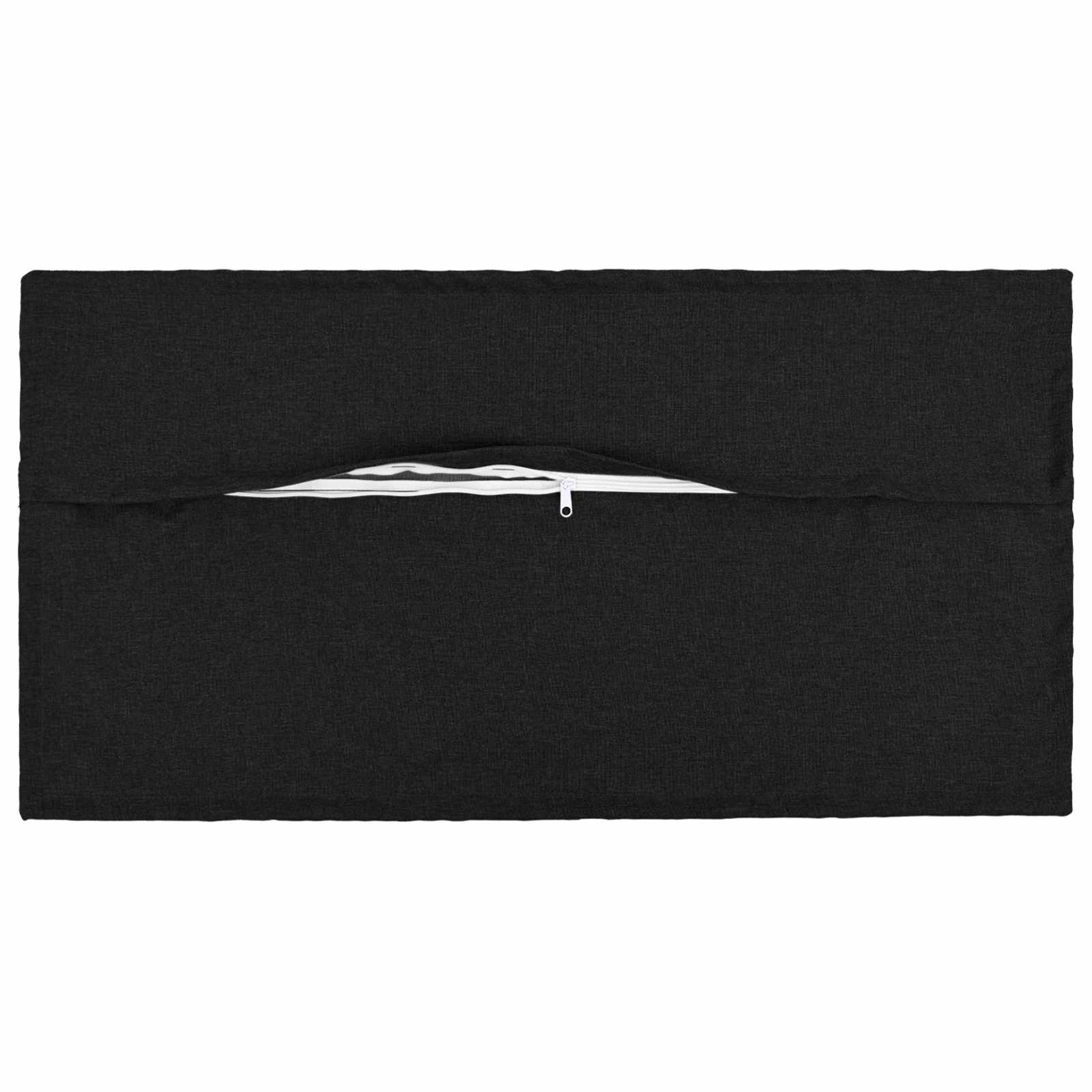 Cushion 2 pcs HOUTEN Black 40 x 70 cm Faux Linen