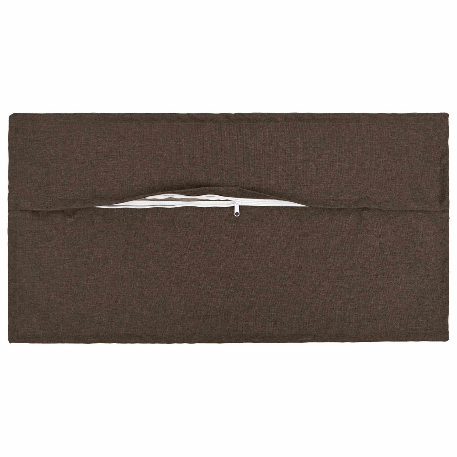 Cushion with Pillow HOUTEN 2 pcs Taupe Faux Linen
