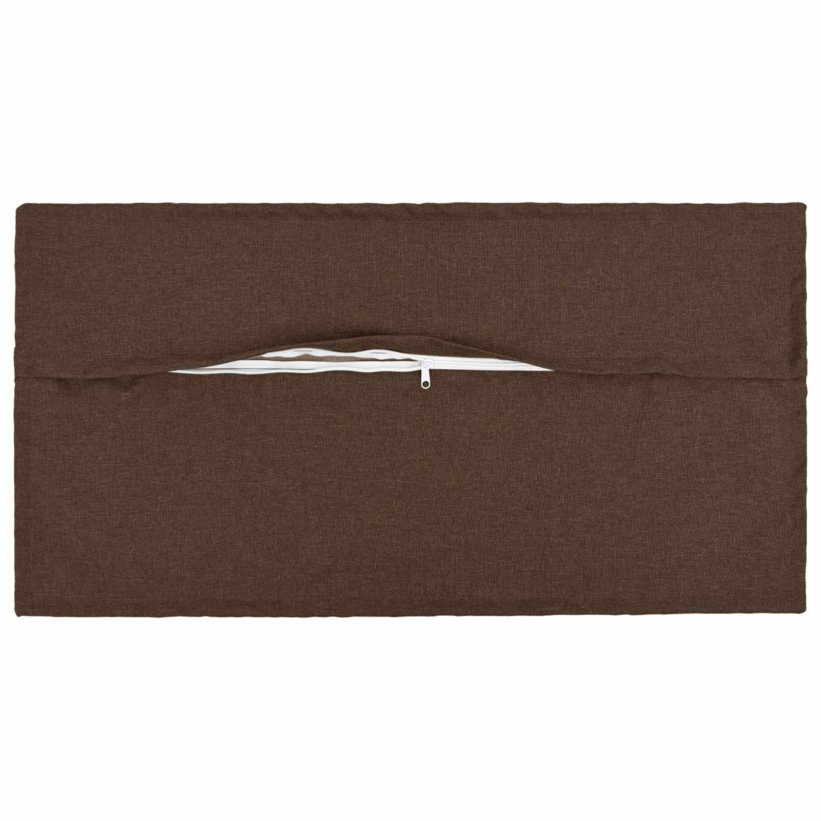 Cushion 2 pcs HOUTEN Brown 40 x 80 cm Faux Linen