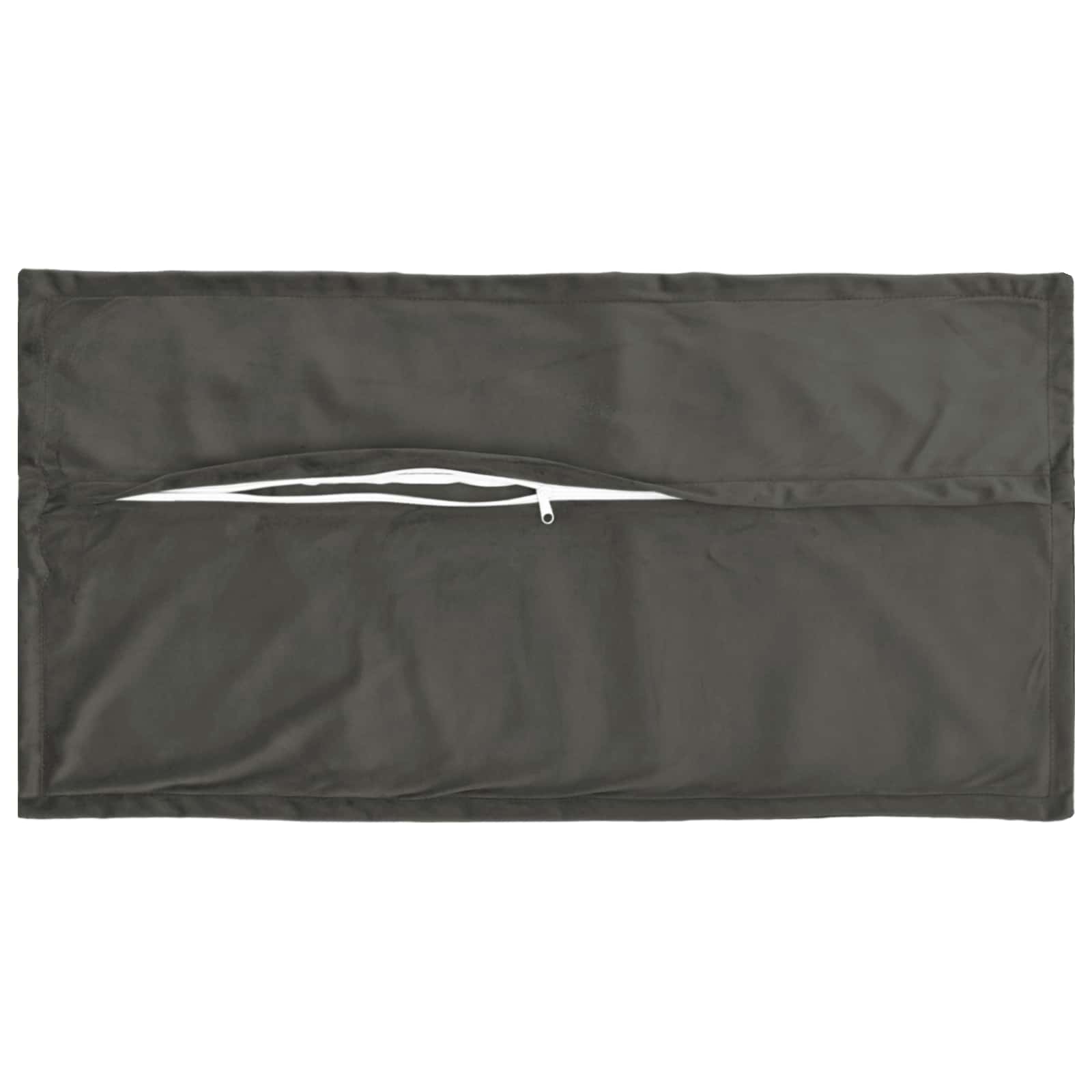 Cushion with Pillow HOUTEN 2 pcs Dark Grey Velvet