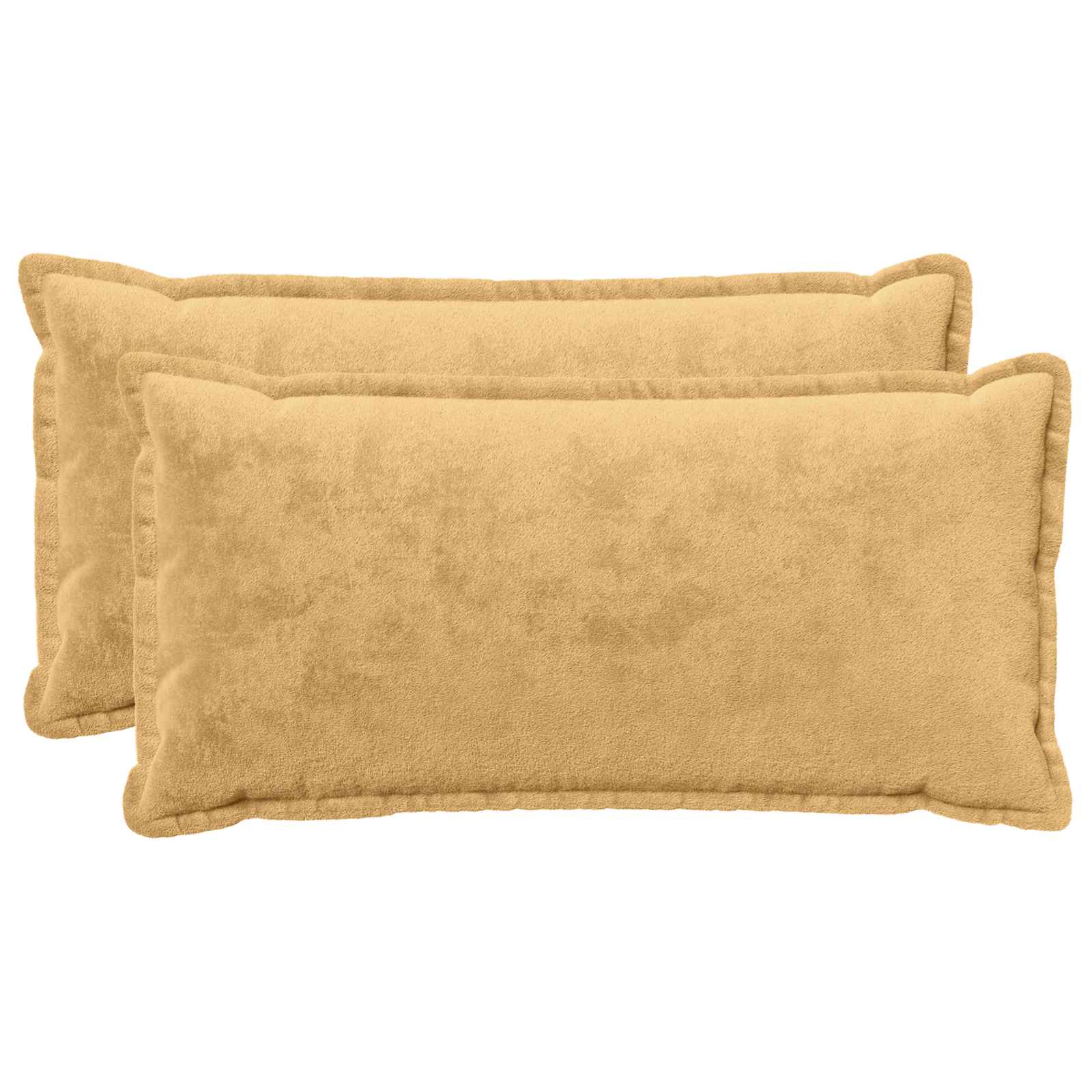 Throw Pillow 2 pcs HOUTEN Taupe 40 x 80 cm Flannel