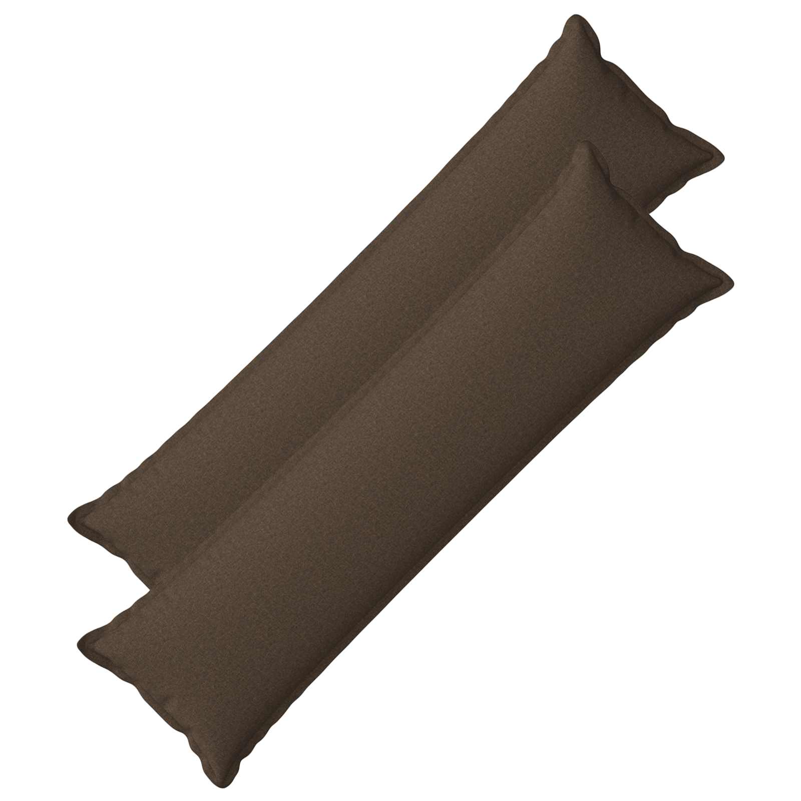 Cushion 2 pcs HOUTEN Taupe 40 x 145 cm Faux Linen