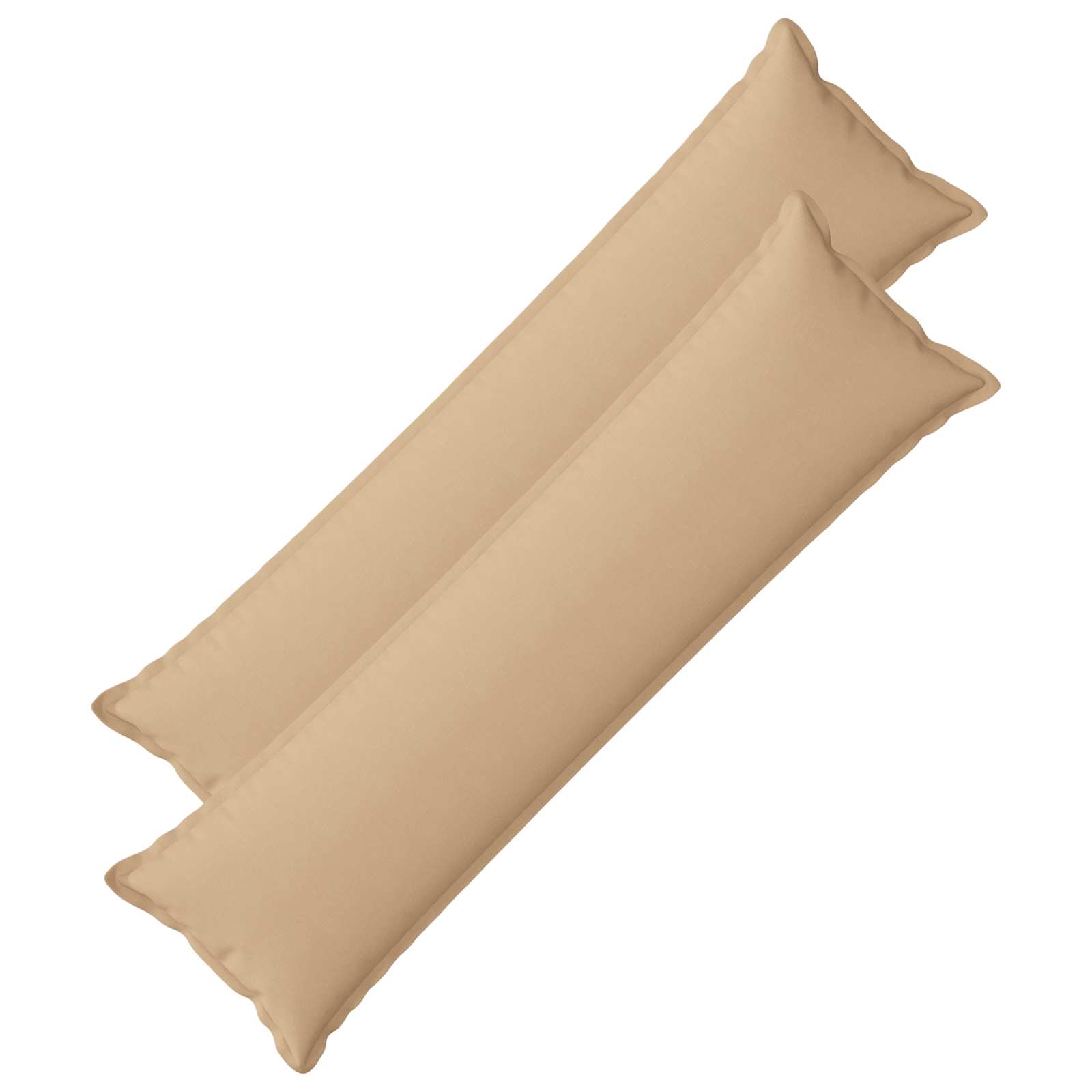 Cushion 2 pcs HOUTEN Cream 40 x 145 cm Faux Linen