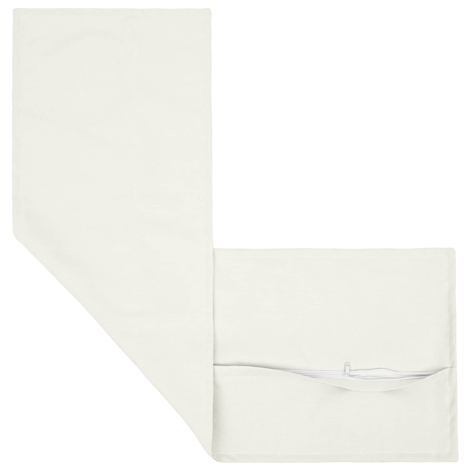 Cushion HOUTEN White 40 x 145 cm Faux Linen