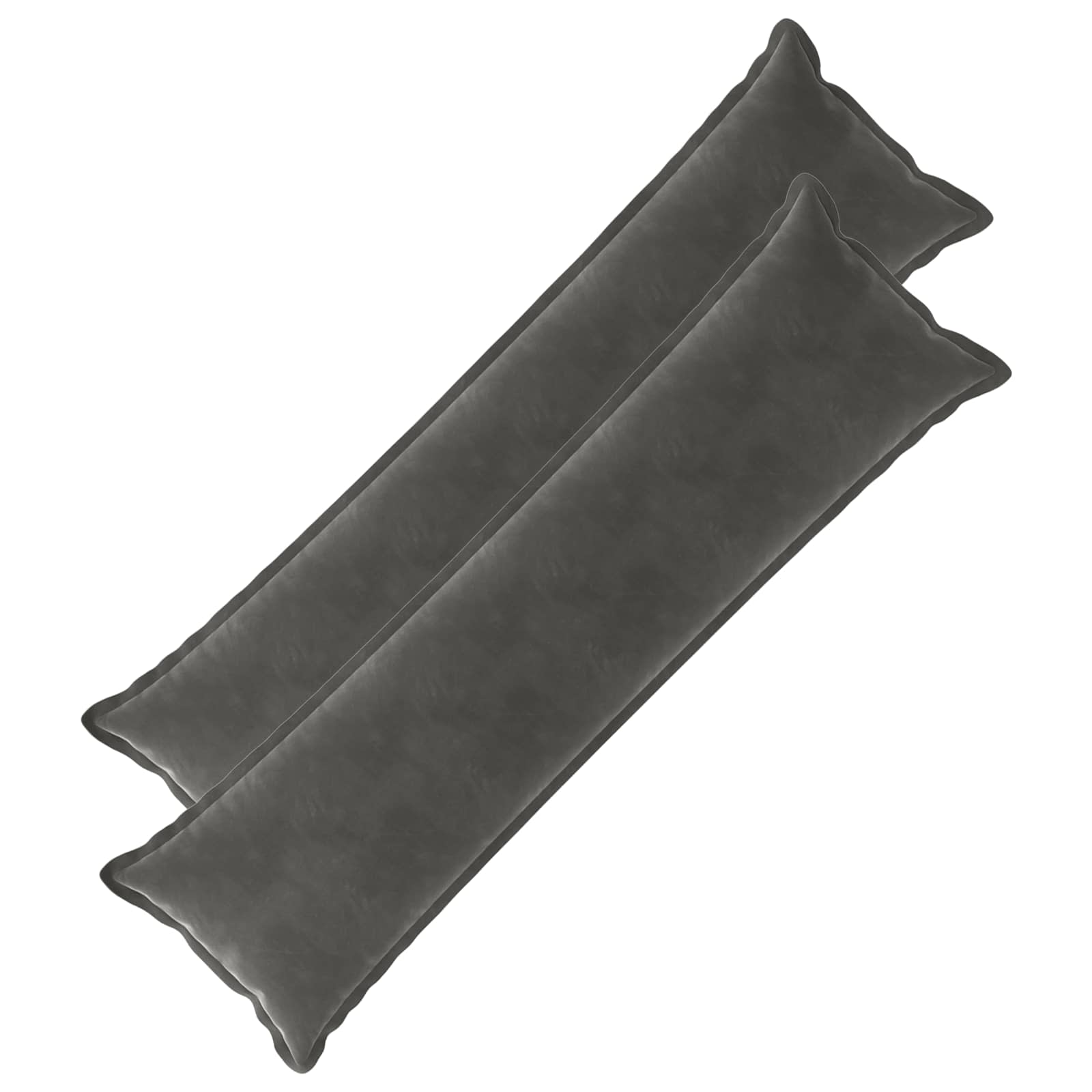 Cushion with Pillow HOUTEN 2 pcs Dark Grey Velvet