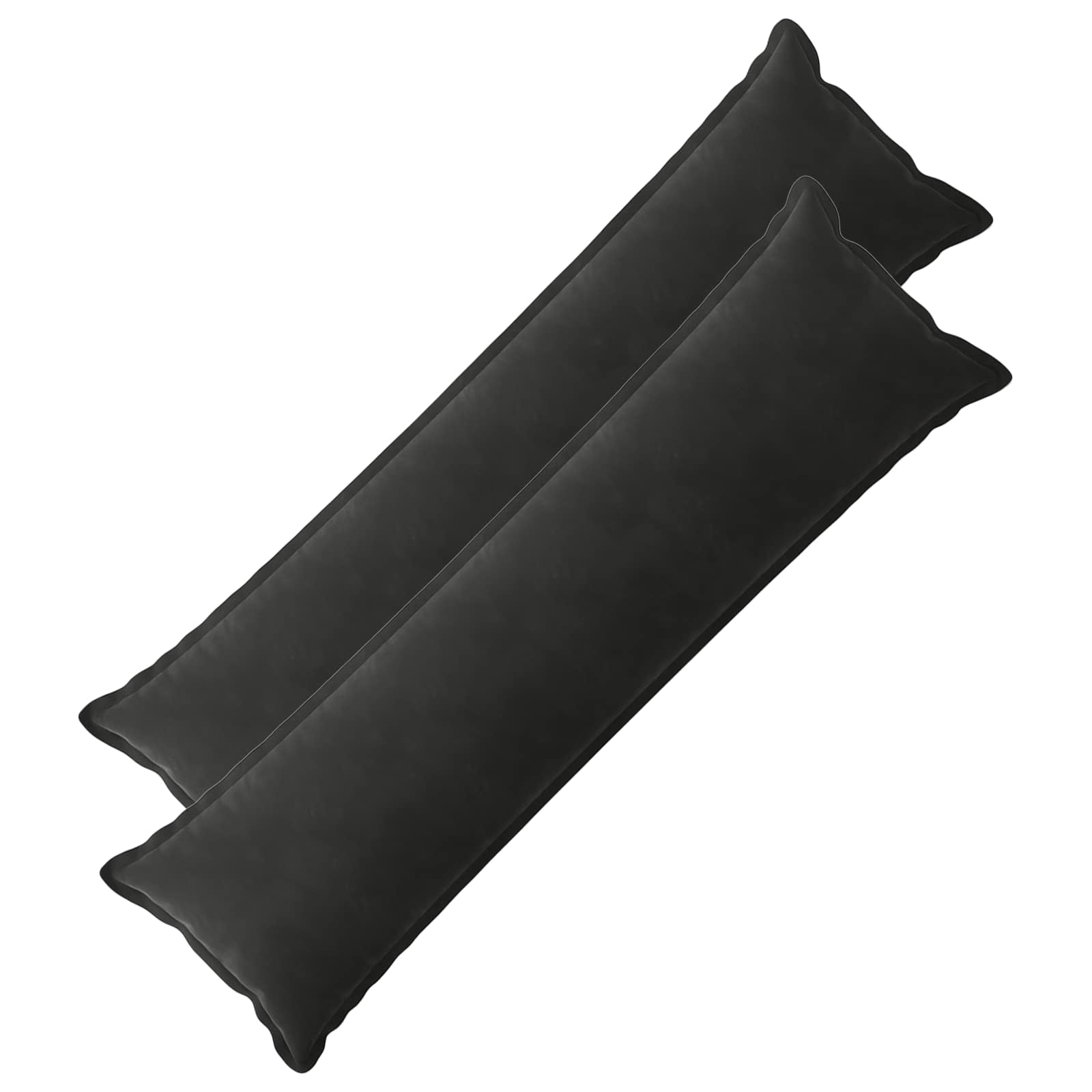 Cushion with Pillow HOUTEN 2 pcs Black Velvet