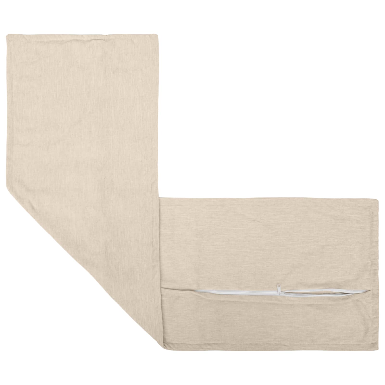 Cushion with Pillow HOUTEN 2 pcs Cream Chenille Fabric