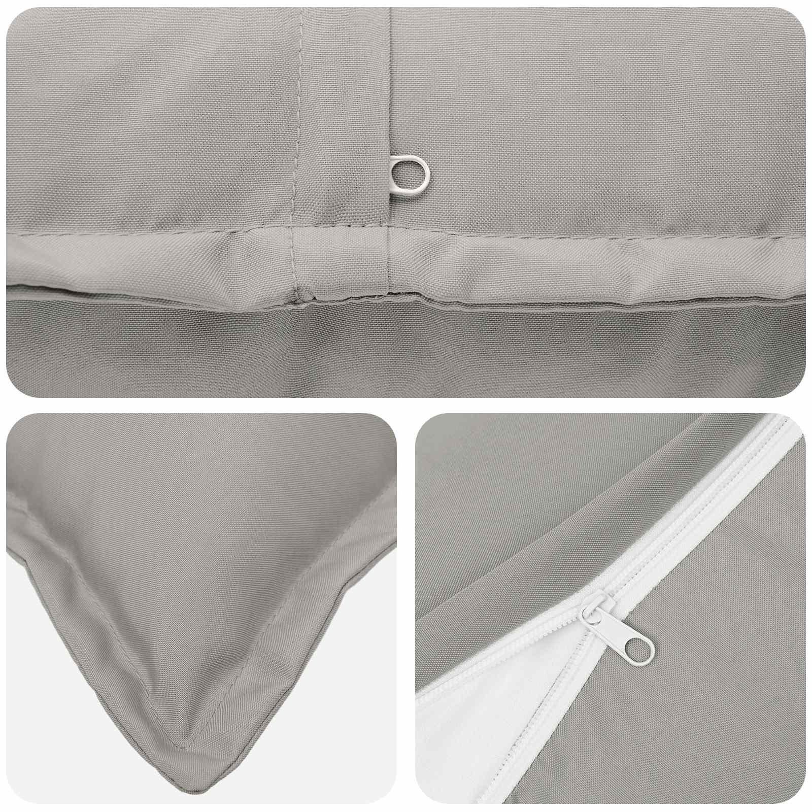 Cushion HOUTEN Grey 40 x 145 cm Polyester