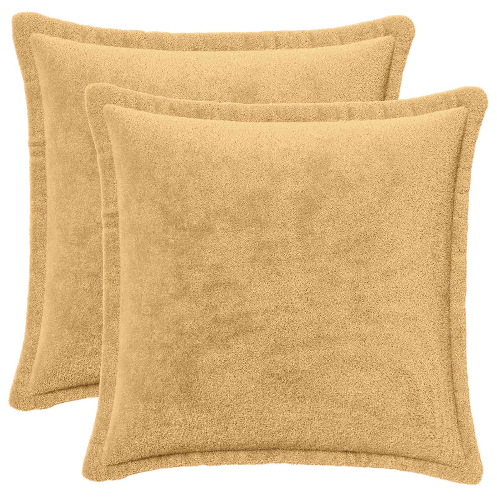 Throw Pillow 2 pcs HOUTEN Taupe 45 x 45 cm Flannel