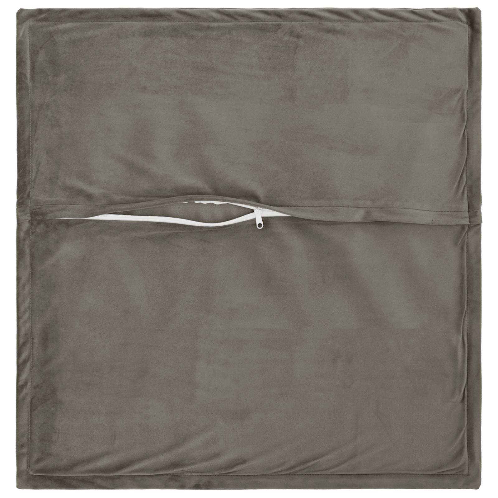 Cushion with Pillow HOUTEN 2 pcs Light Grey Velvet