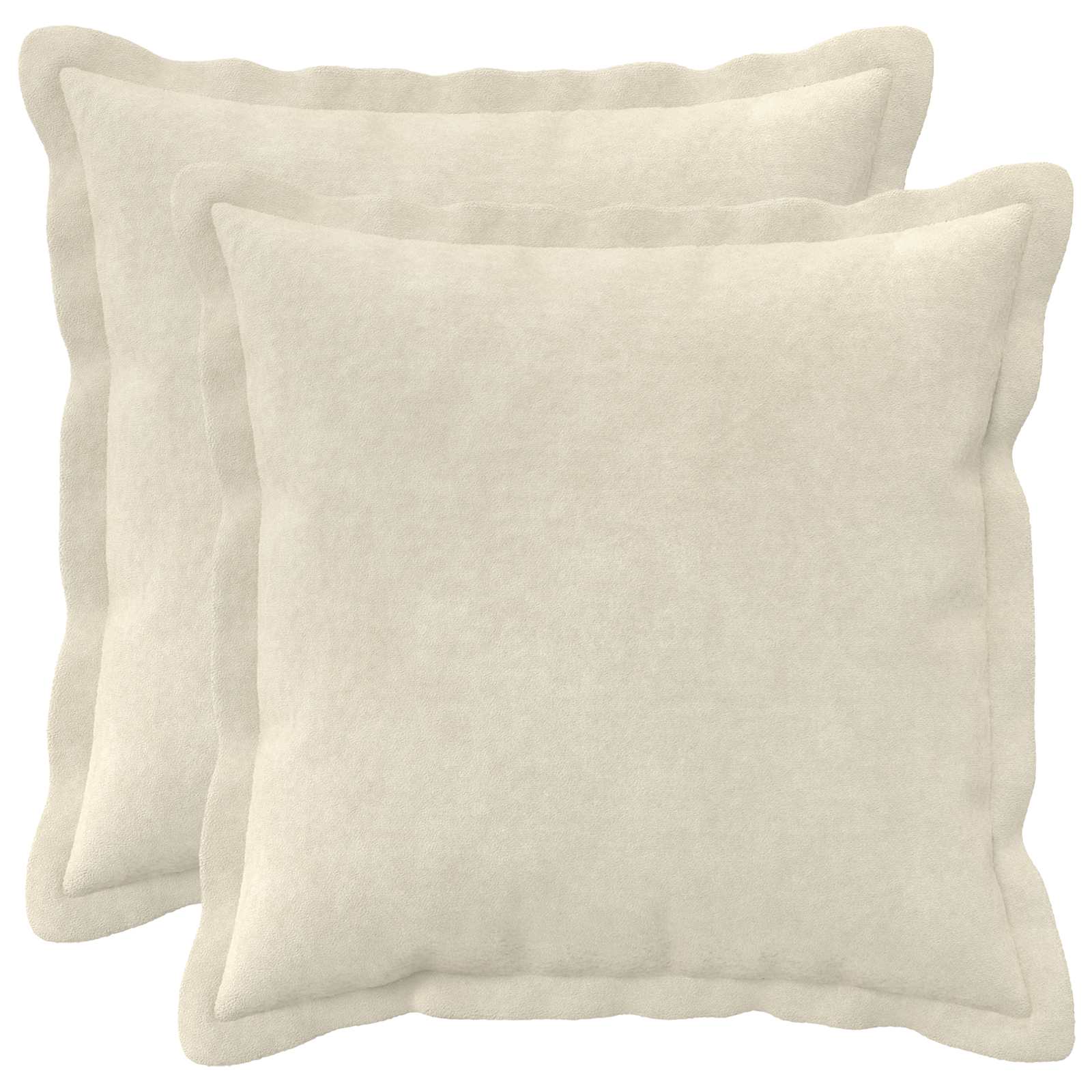 Cushion with Pillow HOUTEN 2 pcs Cream Microfiber Fleece