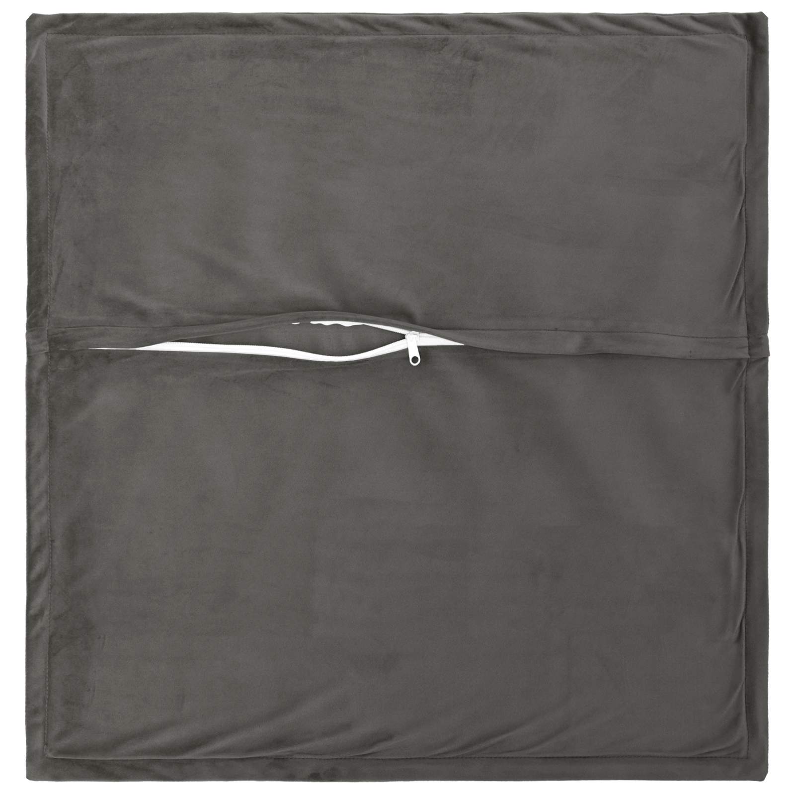 Cushion with Pillow HOUTEN 2 pcs Dark Grey Velvet