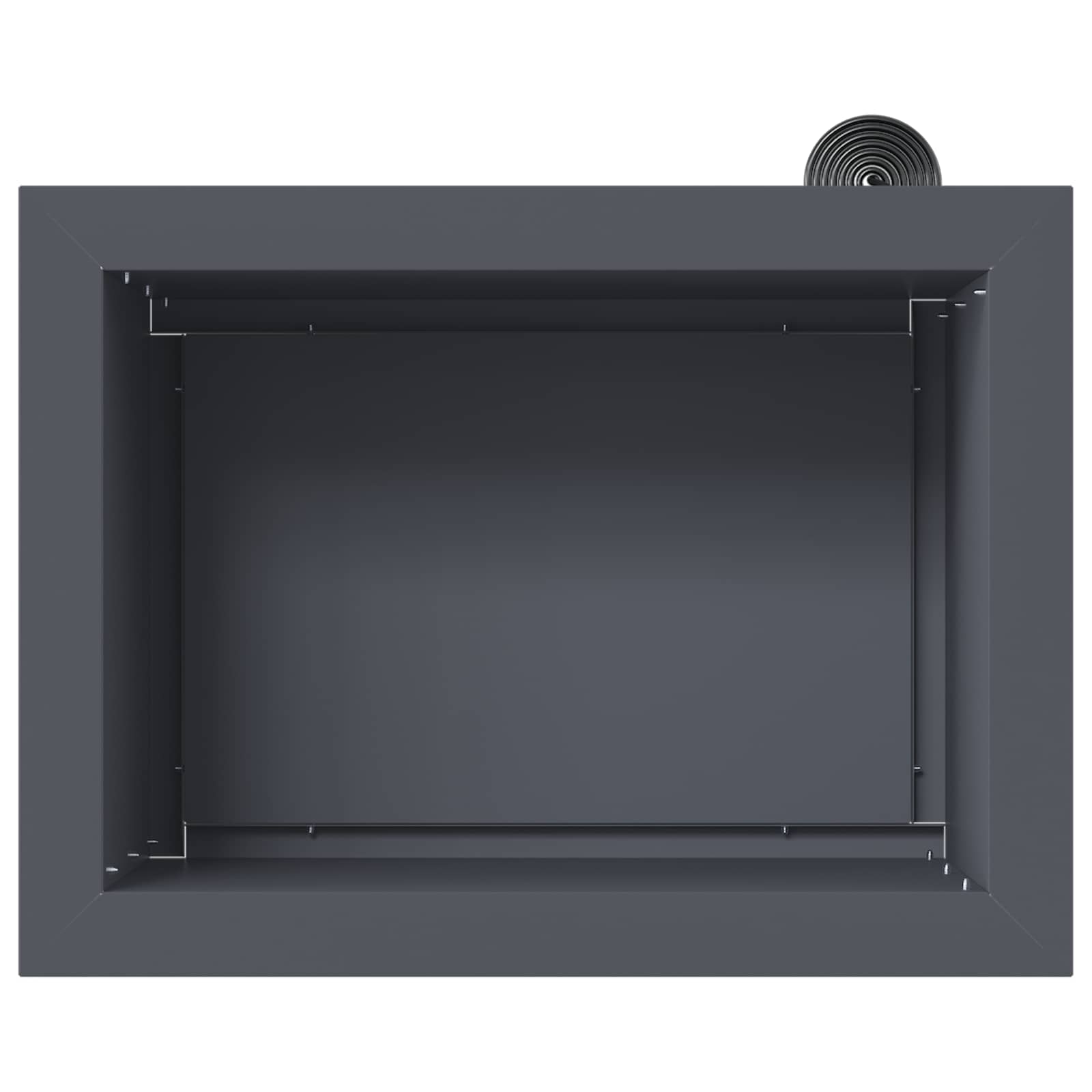 Garden Planter with LED 2 pcs Antracite 30 x 40 x 30 cm Steel