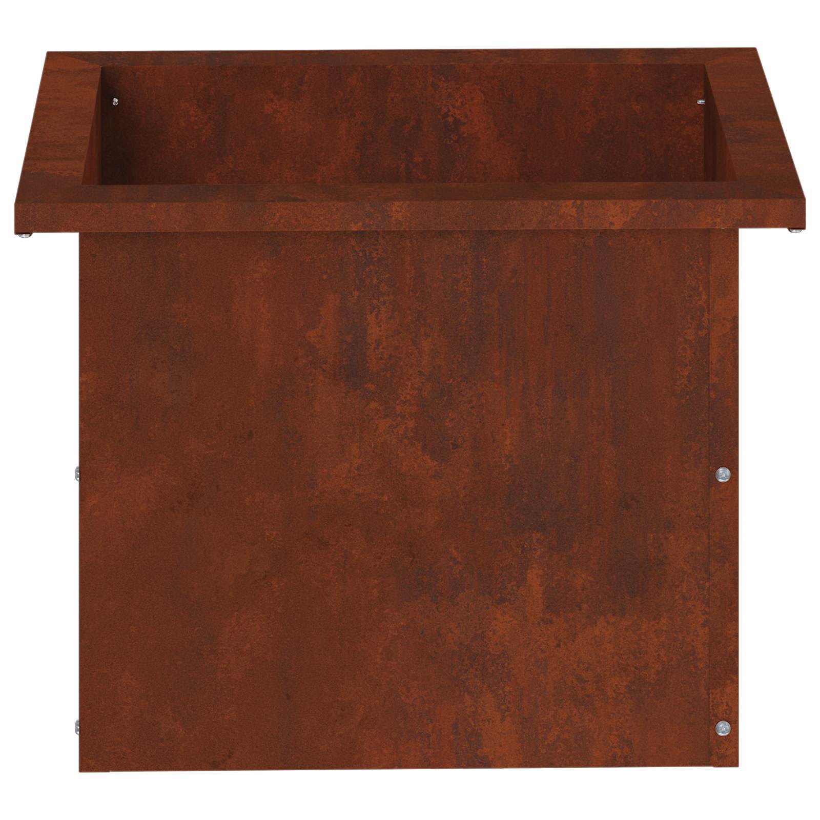 Garden Planter with LED 2 pcs Rusty 30 x 40 x 30 cm