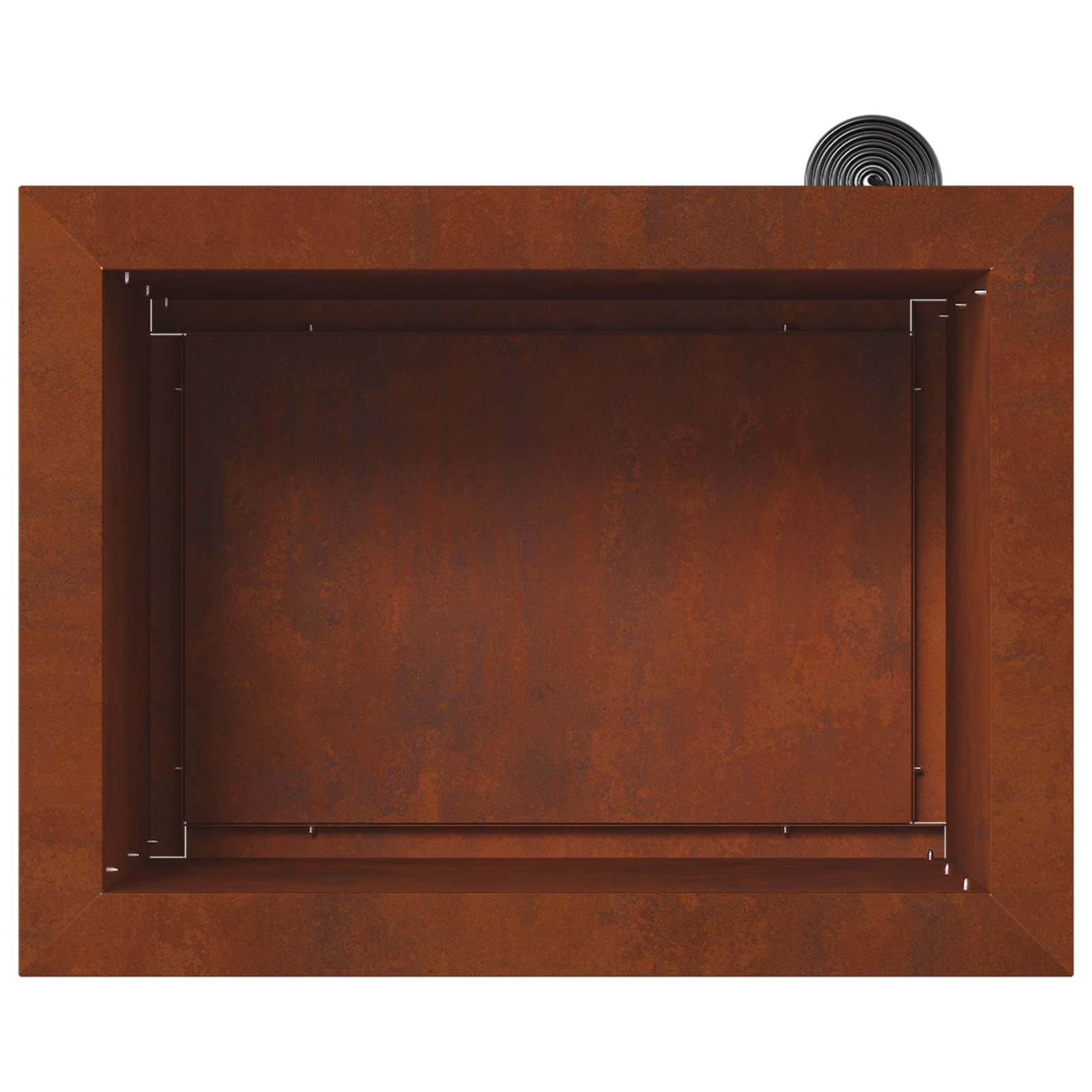 Garden Planter with LED 2 pcs Rusty 30 x 40 x 30 cm