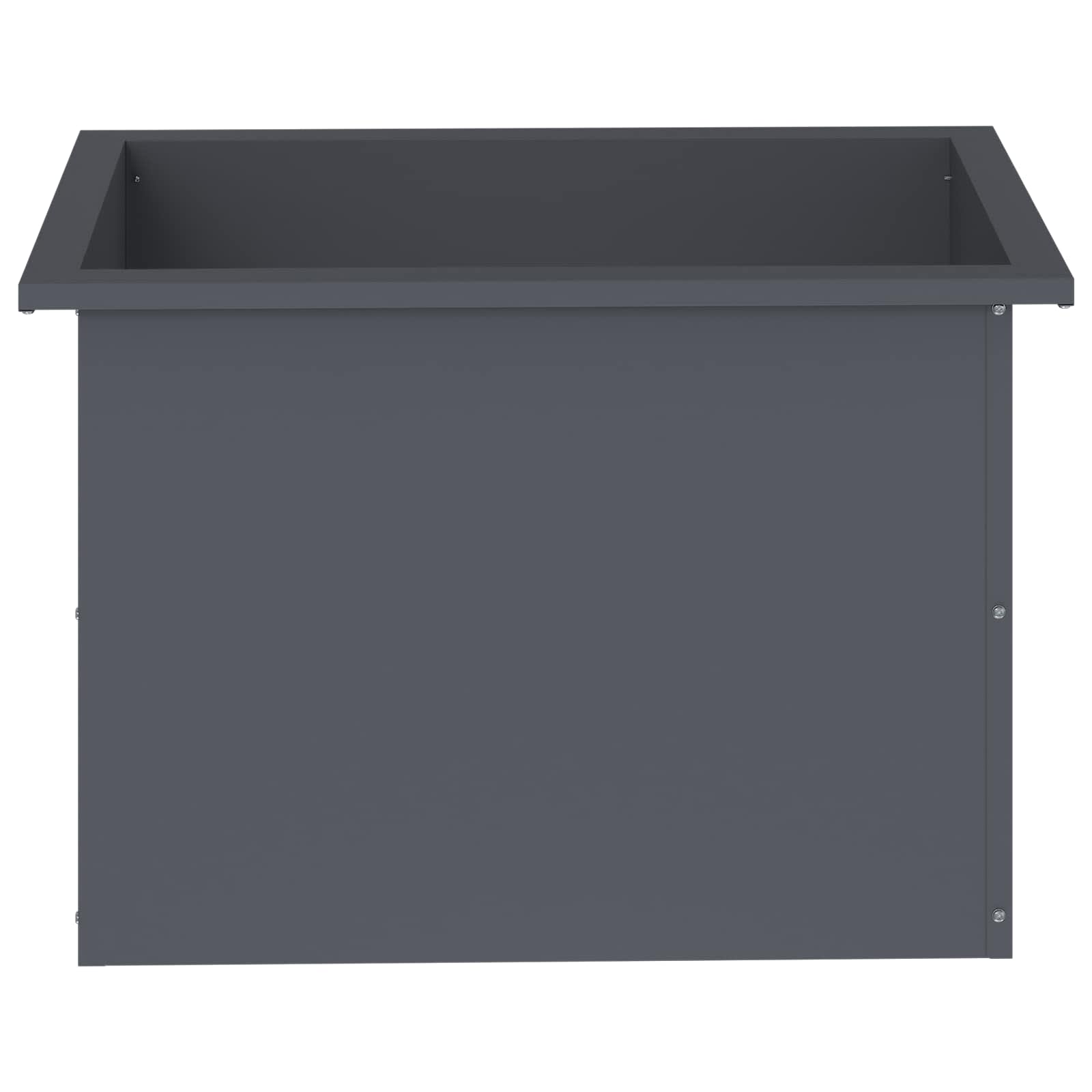 Garden Planter with LED Antracite 40 x 60 x 40 cm Steel