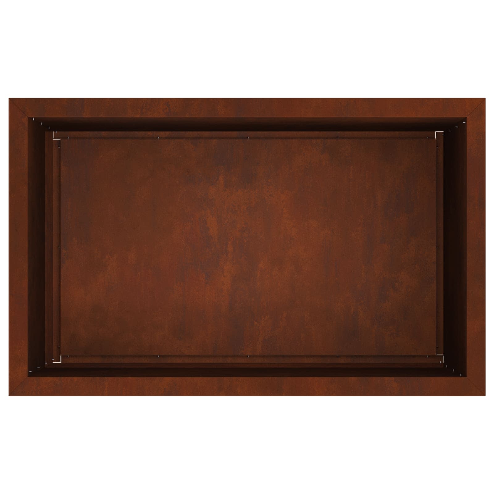 Garden Planter with LED Rusty 50 x 80 x 48 cm Weathering Steel